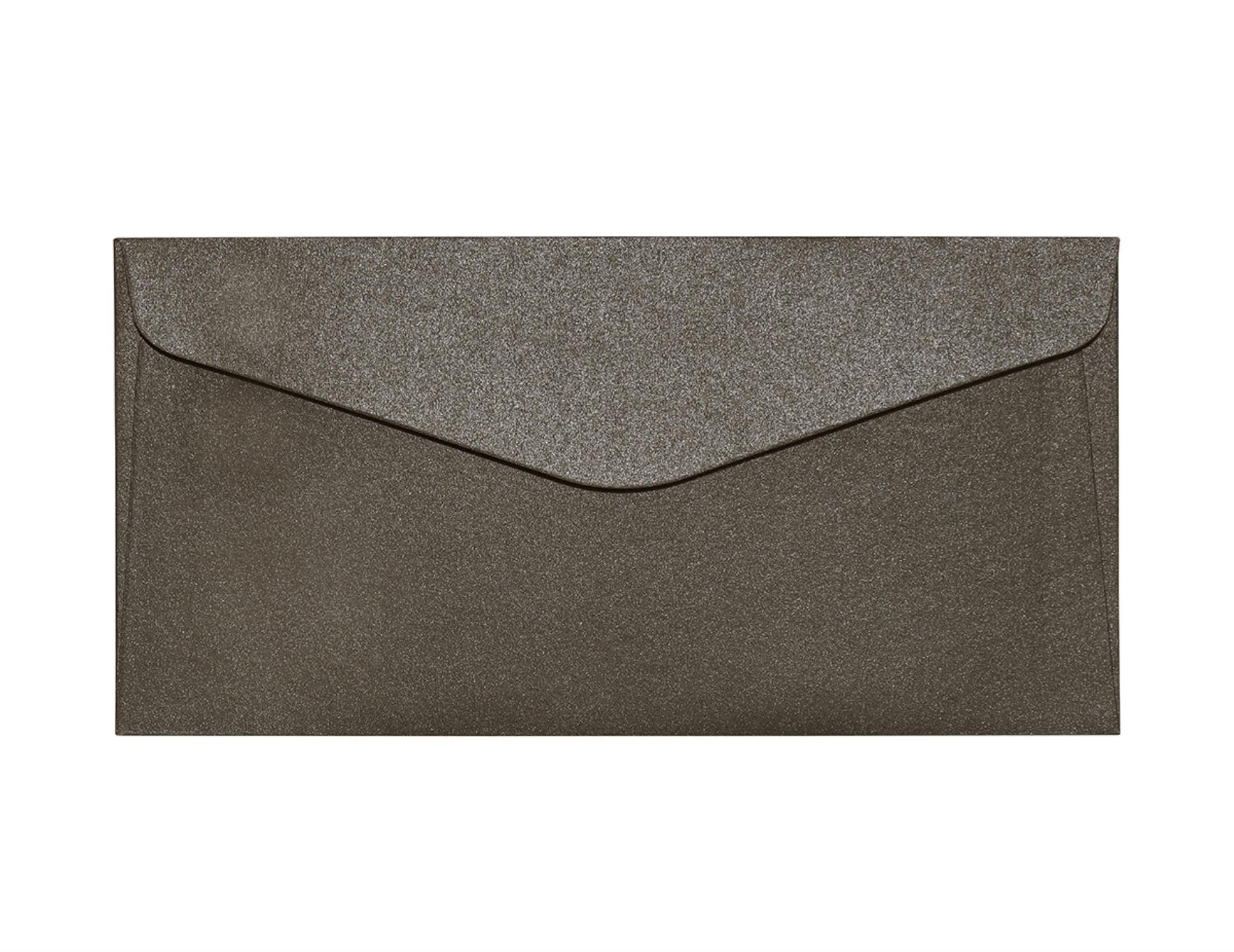 Galeria Papieru Ozdobné obálky Pearl - DL, 150 g/m2, hnědé, 10 ks