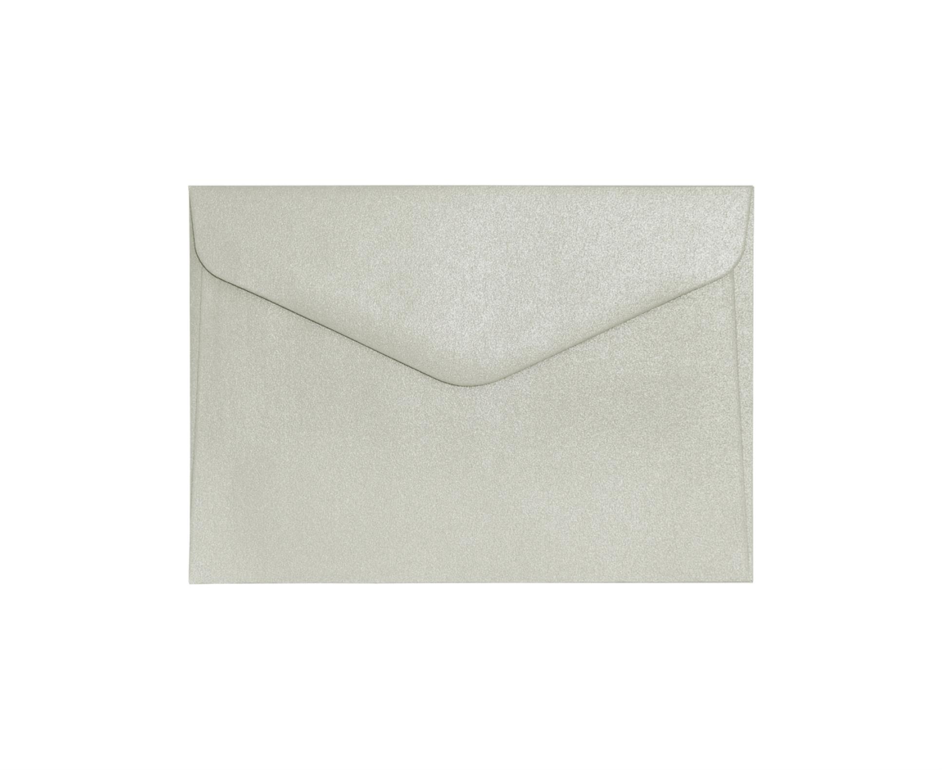 Galeria Papieru Ozdobné obálky Pearl - C6, 150 g/m2, stříbrné, 10 ks