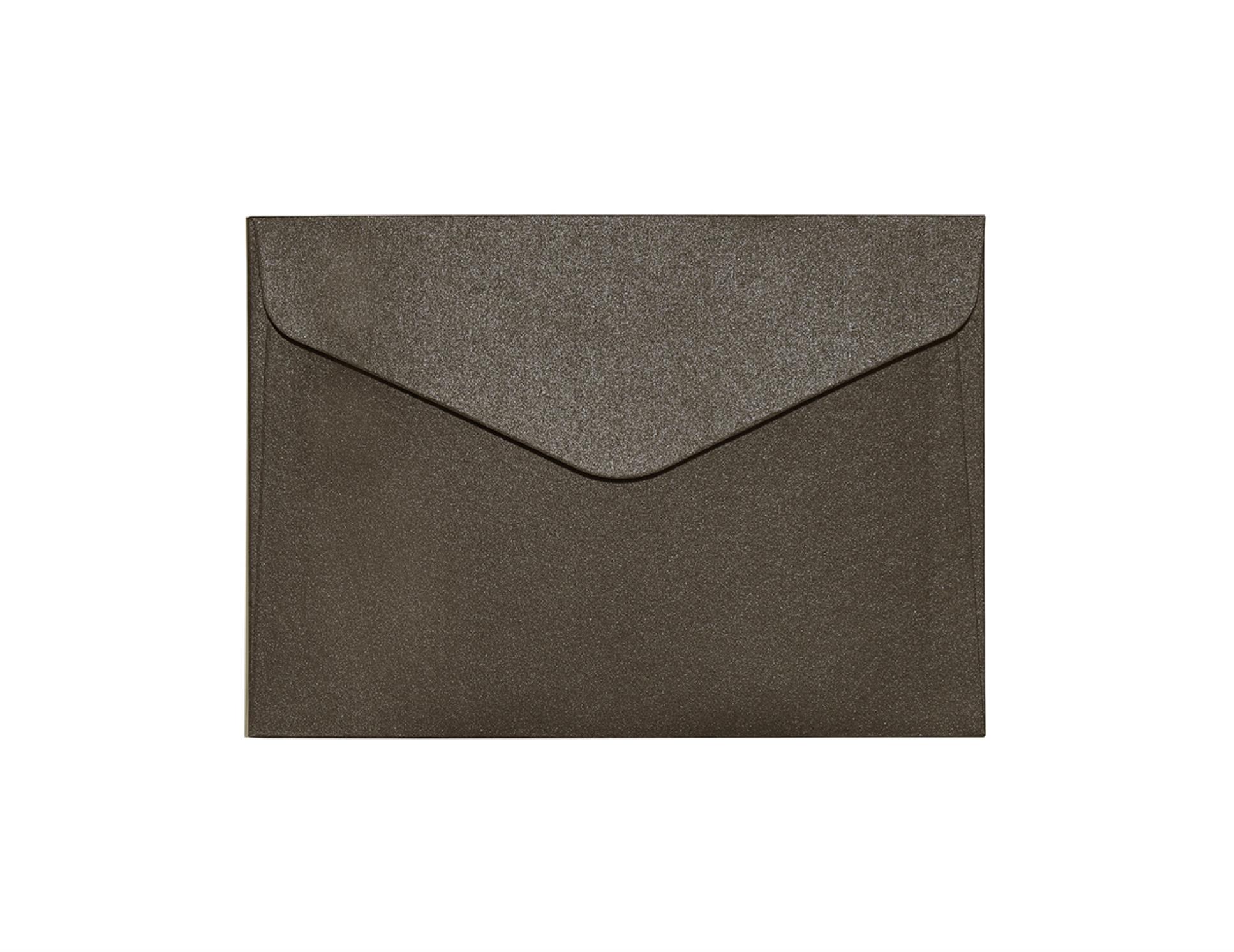 Galeria Papieru Ozdobné obálky Pearl - C6, 150 g/m2, hnědé, 10 ks