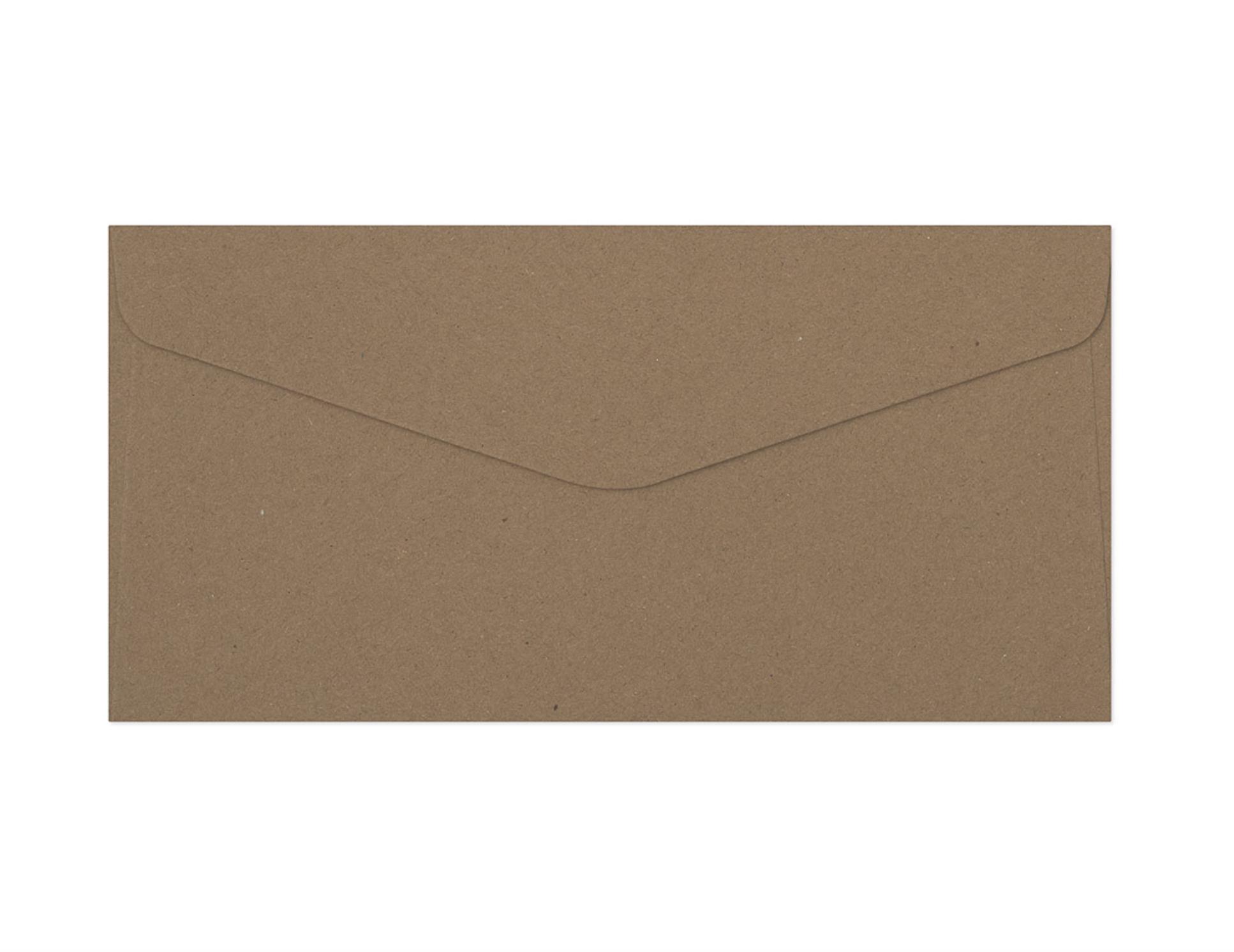 Galeria Papieru Ozdobné obálky Kraft - DL, 120 g/m2, tmavě béžové, 10 ks