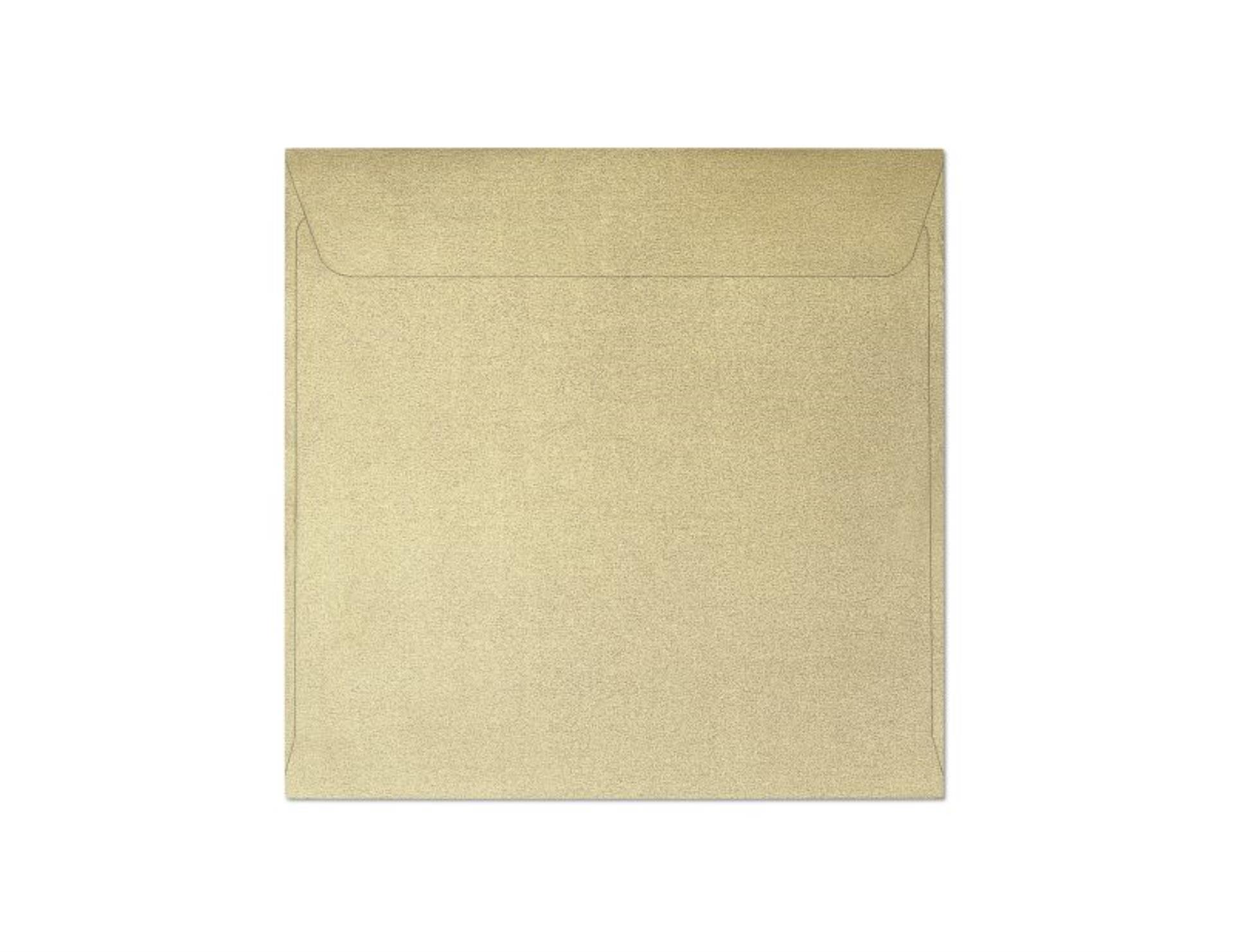 Galeria Papieru Ozdobné obálky Pearl - 14,5 x 14,5 cm, 120 g/m2, zlaté, 10 ks