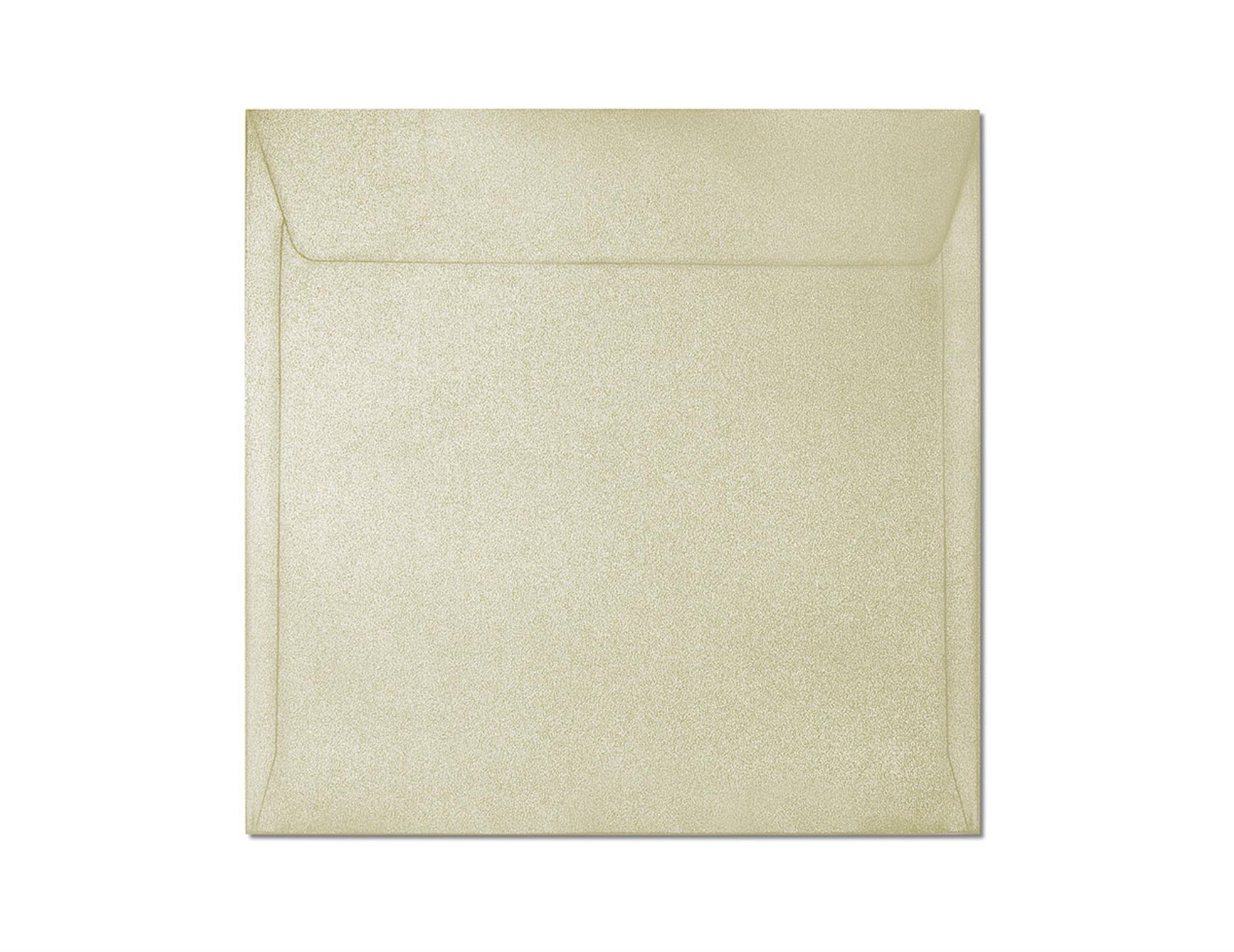 Galeria Papieru Ozdobné obálky Millenium - 15,8 x 15,8 cm, 120 g/m2, perleťové slonová kost, 10 ks