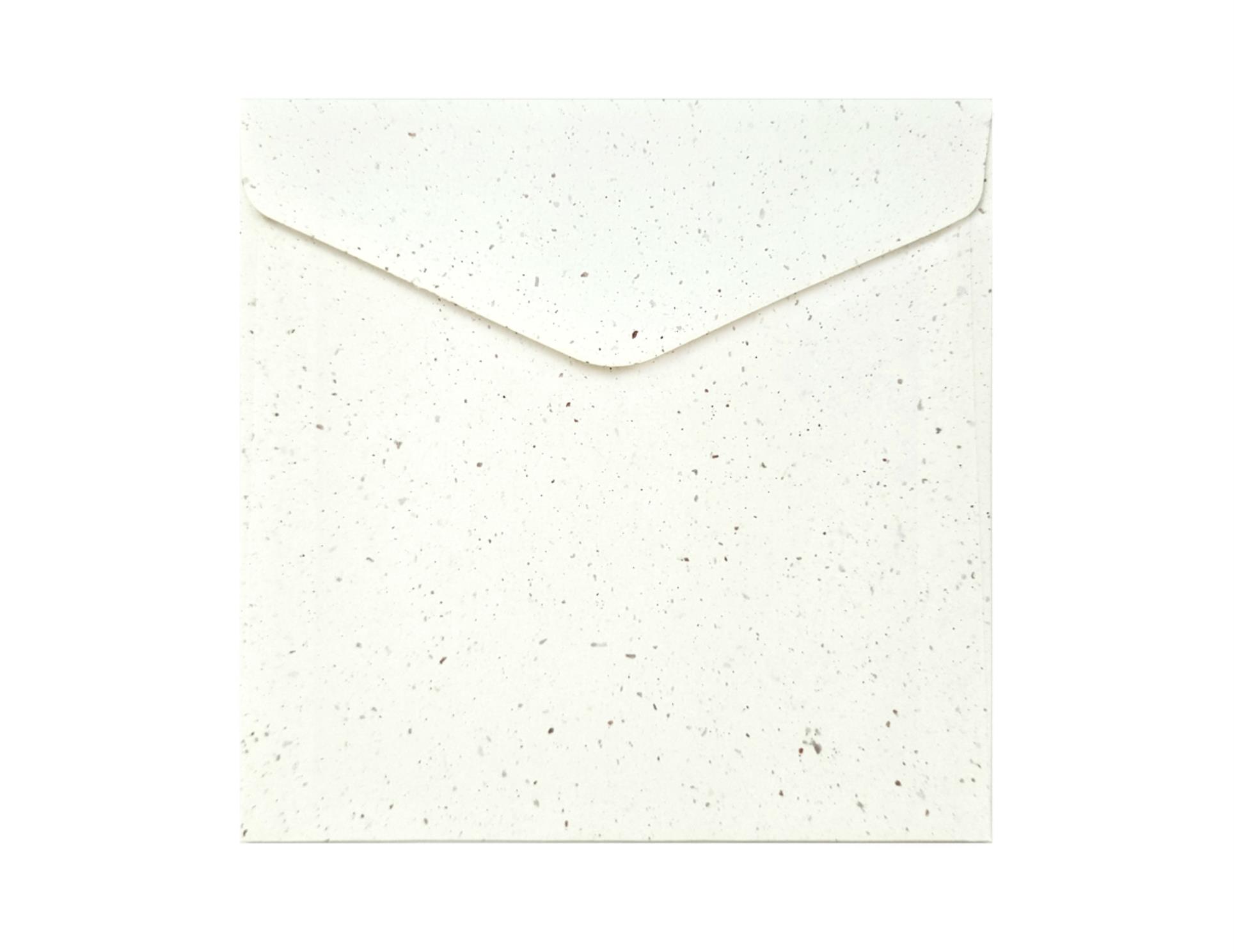 Galeria Papieru Ozdobné obálky Terazzo - 16 x 16 cm, 120 g/m2, bílé, motiv kamínků, 10 ks