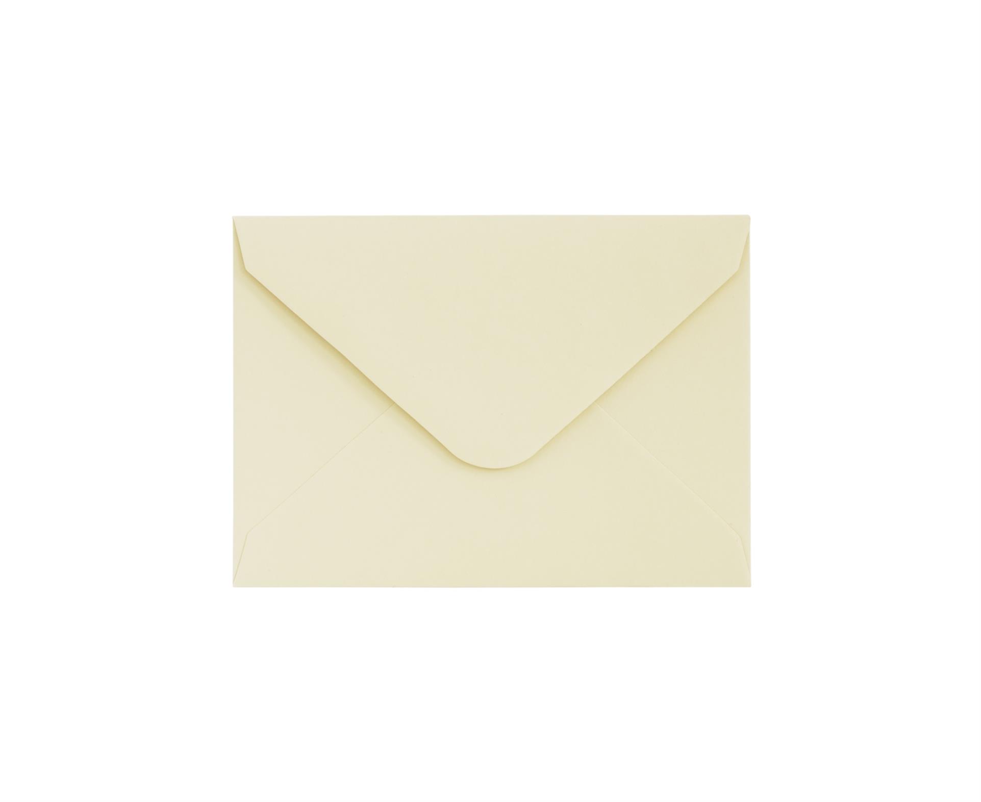 Galeria Papieru Ozdobné obálky hladké - 7 x 10 cm, 130 g/m2, tmavá slonová kost, 10 ks