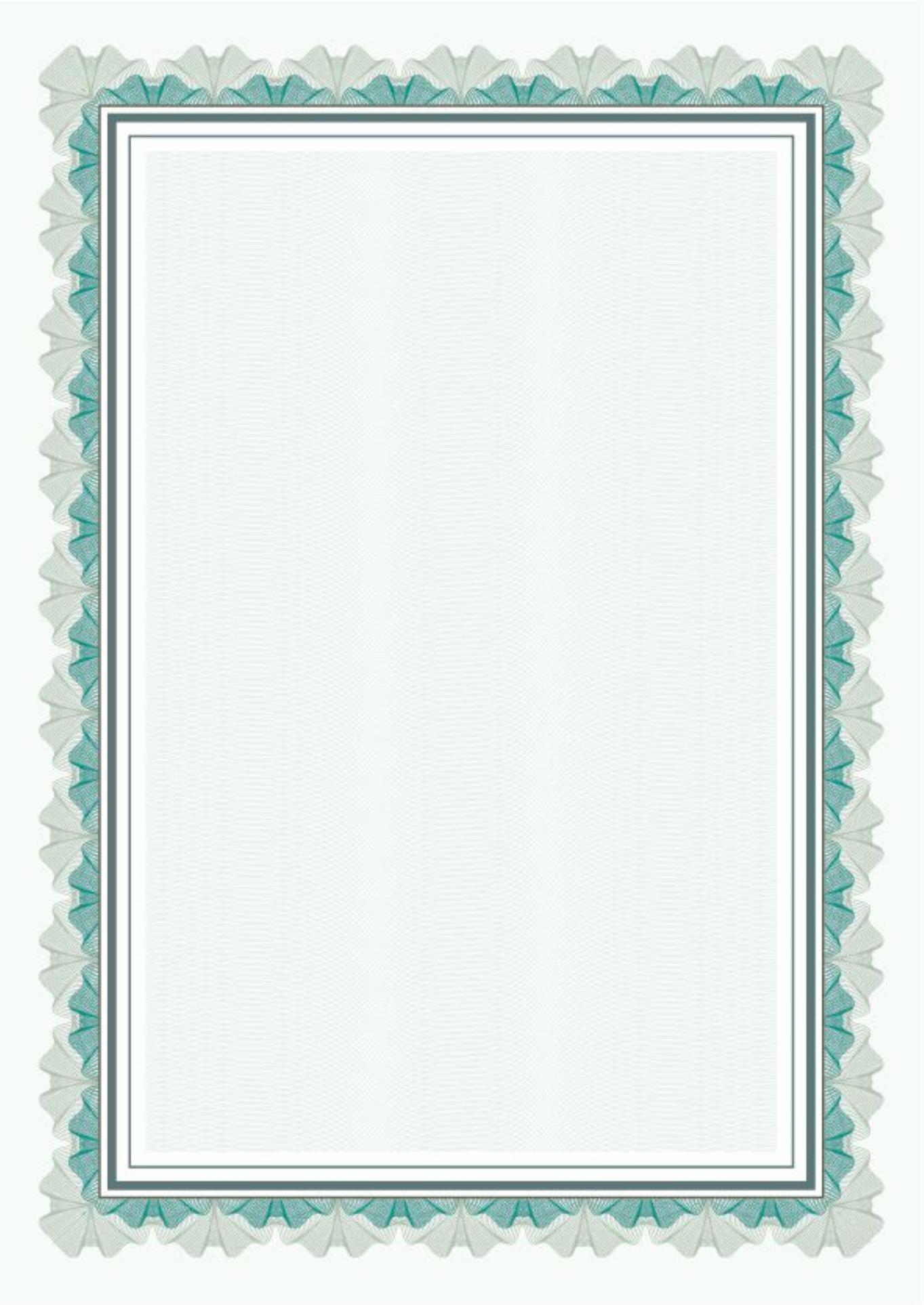 Galeria Papieru Diplom A4 - zelený rámeček, 170 g/m2, 25 ks