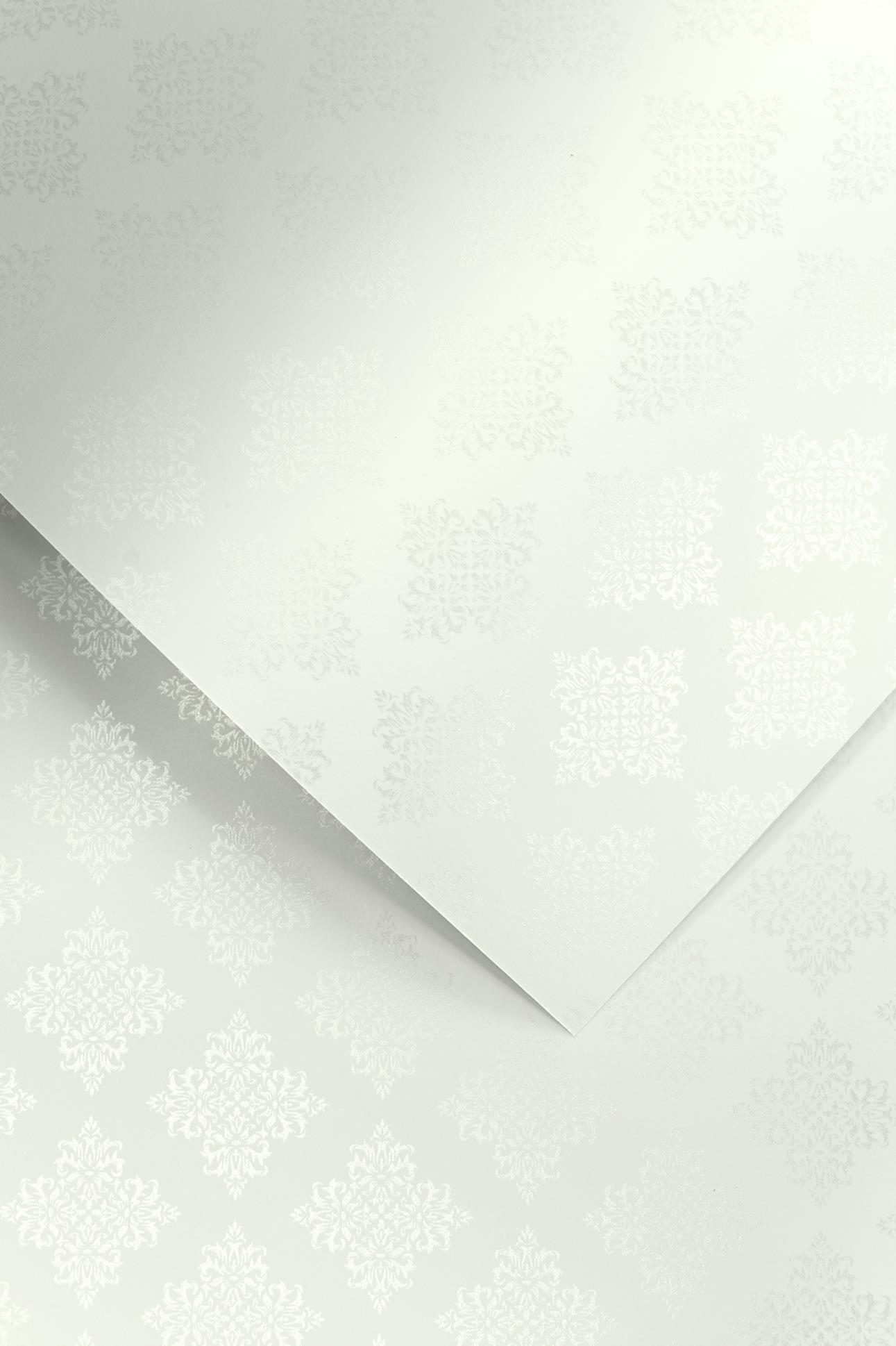 Galeria Papieru Ozdobný papír A4 Glamour - 230 g/m2, bílý, 20 listů