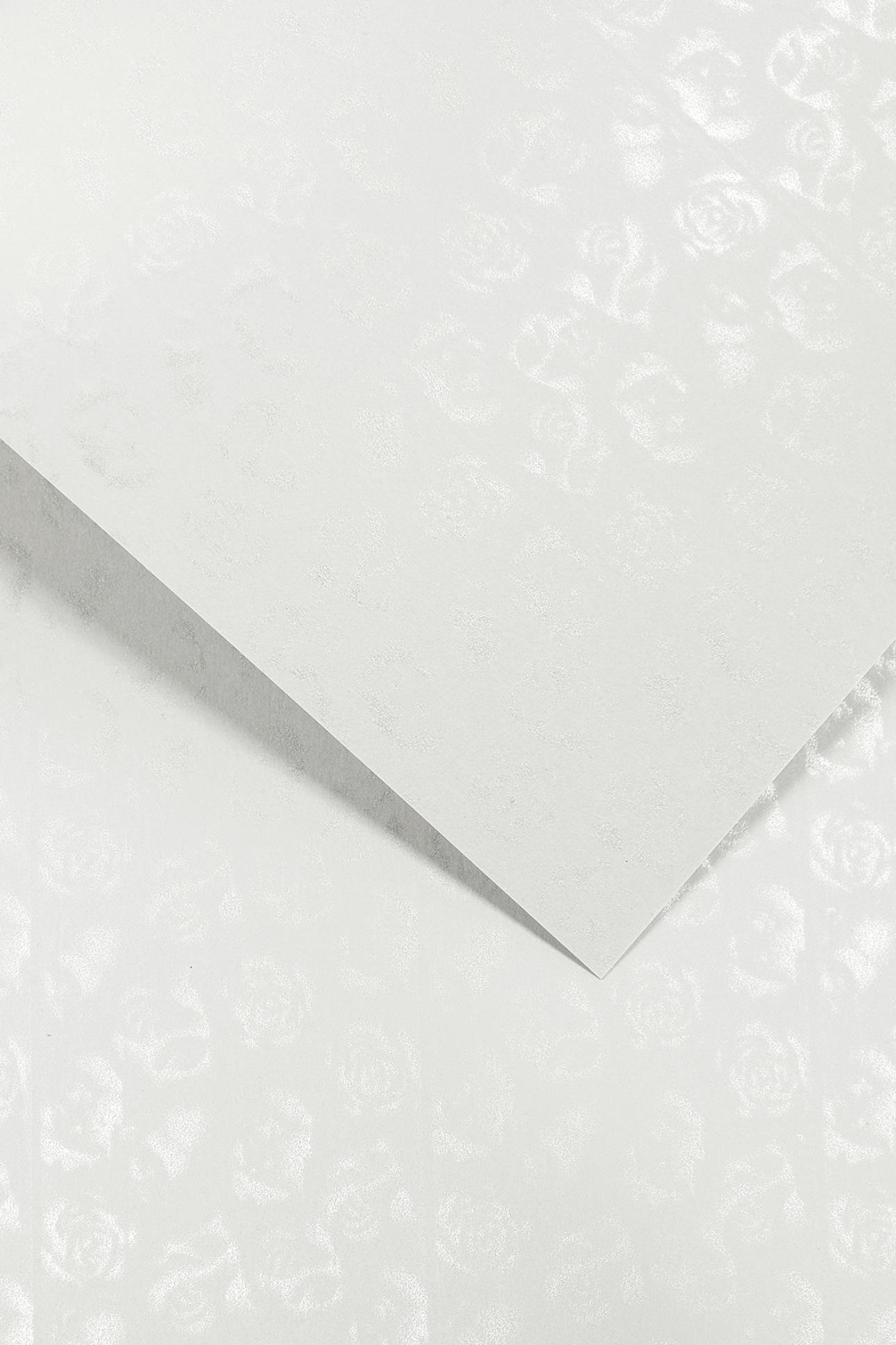 Galeria Papieru Ozdobný papír A4 White Roses - 220 g/m2, bílý, 20 listů