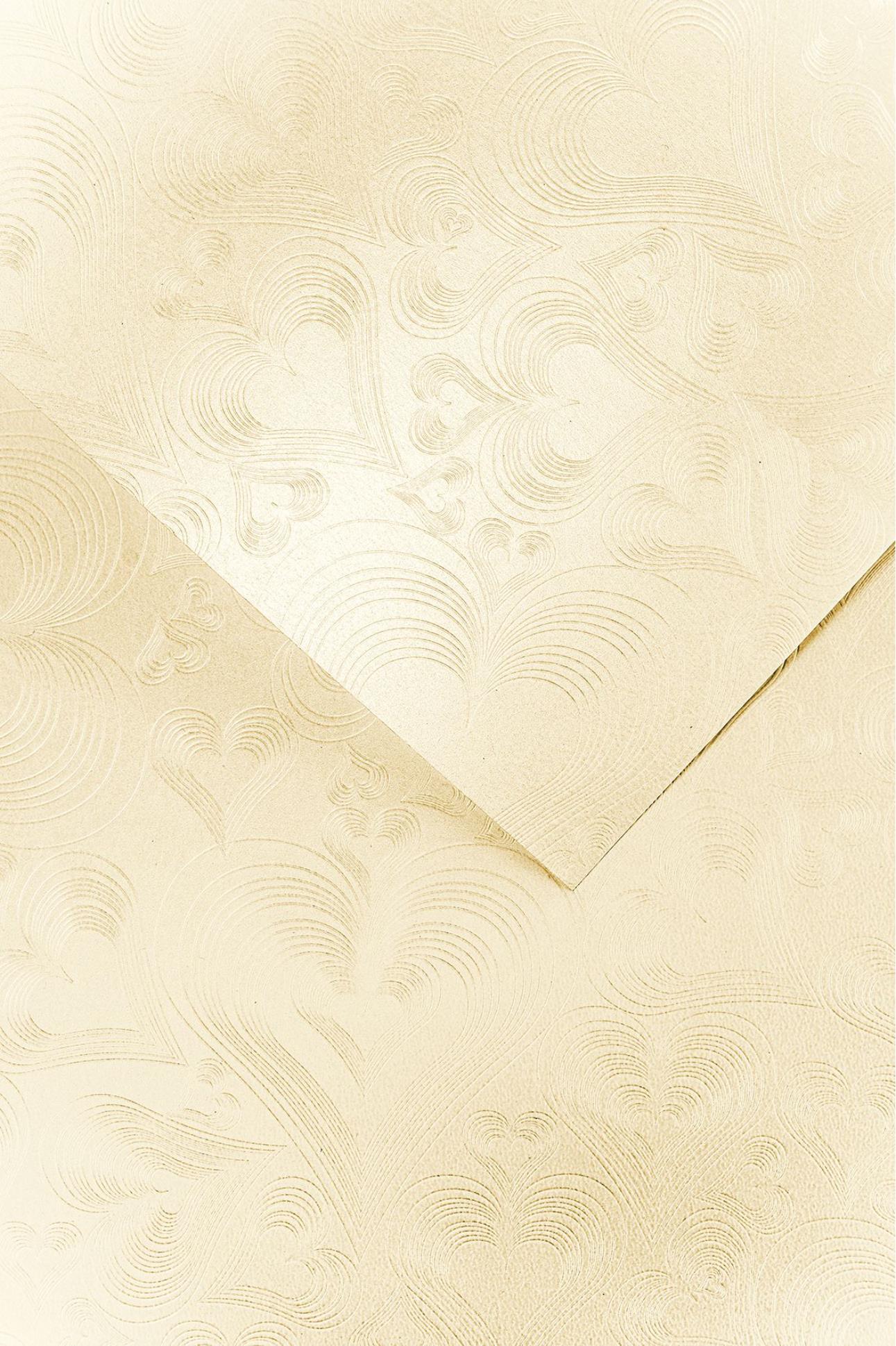 Galeria Papieru Ozdobný papír A4 Love - 220 g/m2, slonová kost, 20 listů