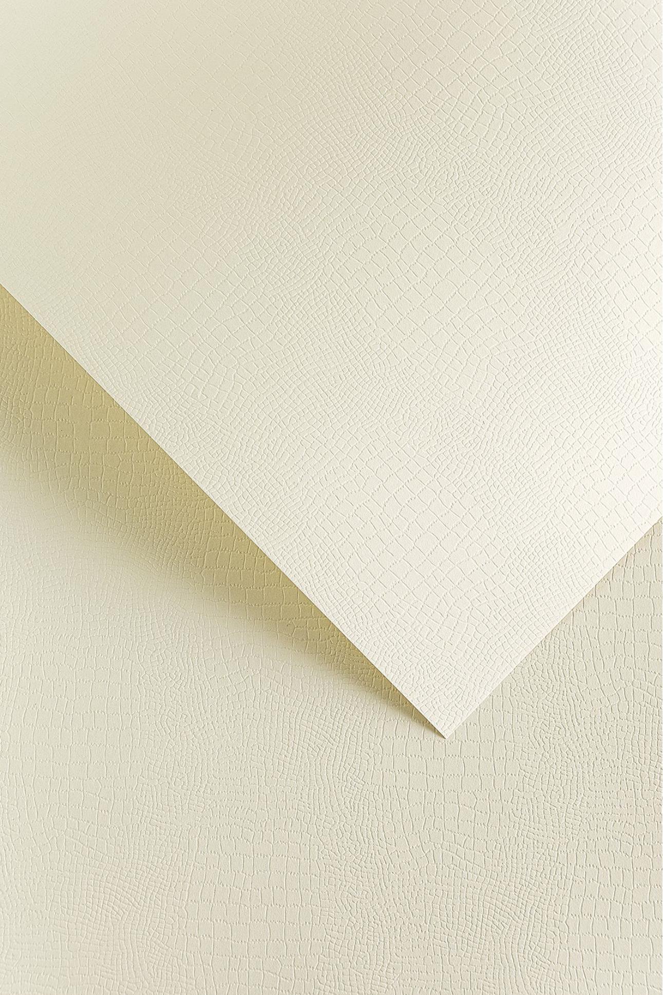 Galeria Papieru Ozdobný papír A4 Borneo - 220 g/m2, slonová kost, 20 listů