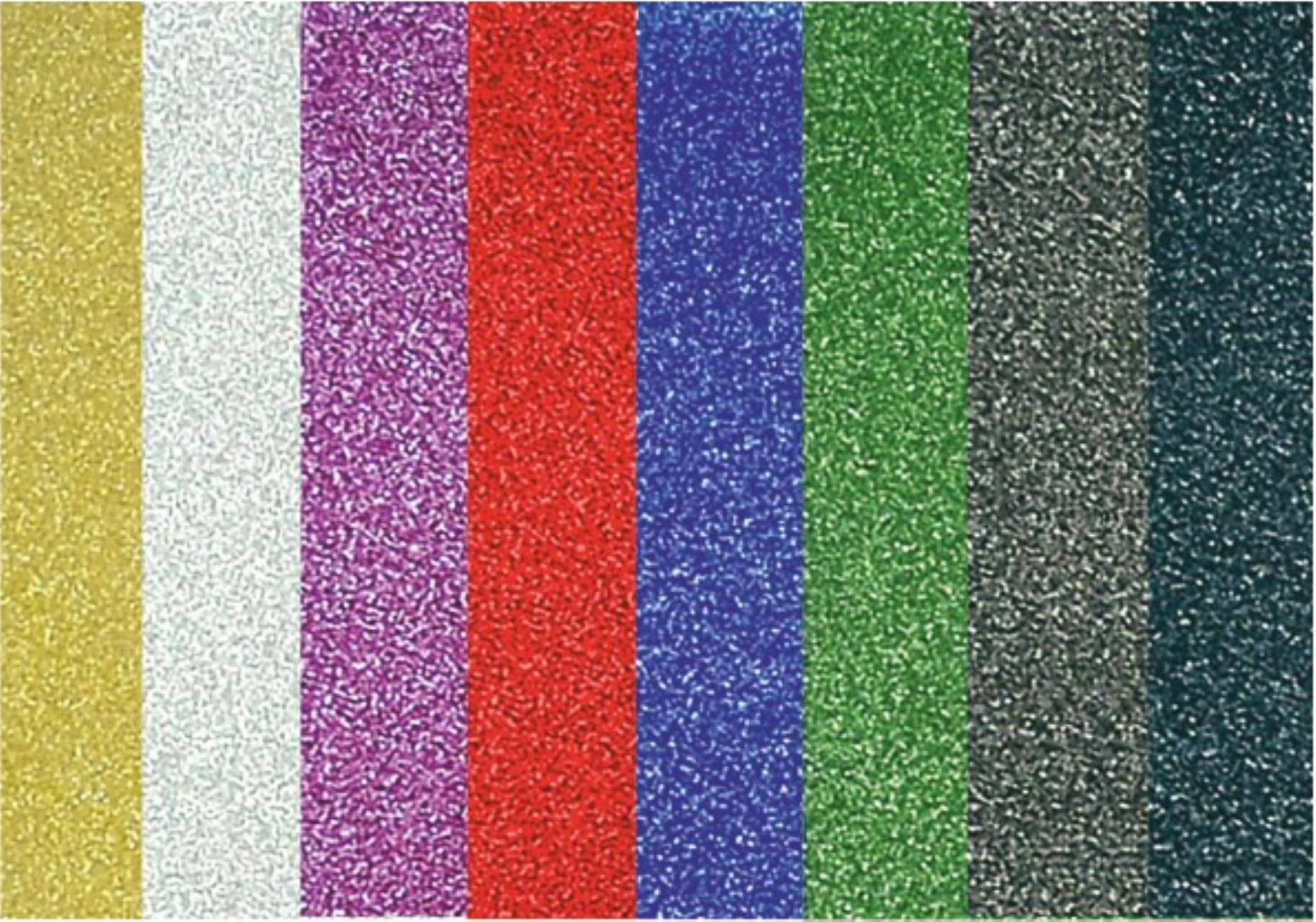 Galeria Papieru Samolepicí fólie A4 - 150 g/m2, třpytivý mix barev, 10 ks