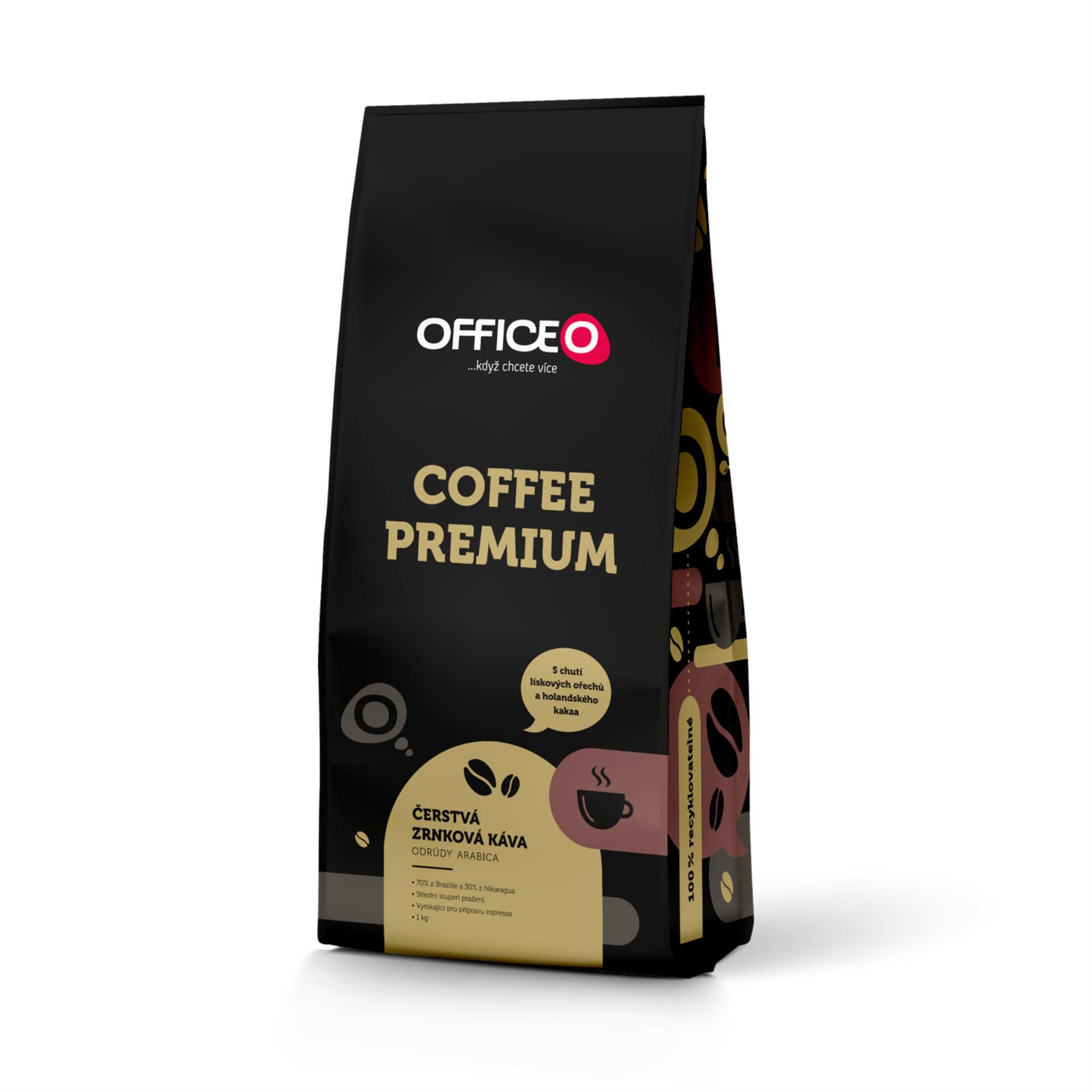 Levně Zrnková káva OFFICEO Premium - 1 kg