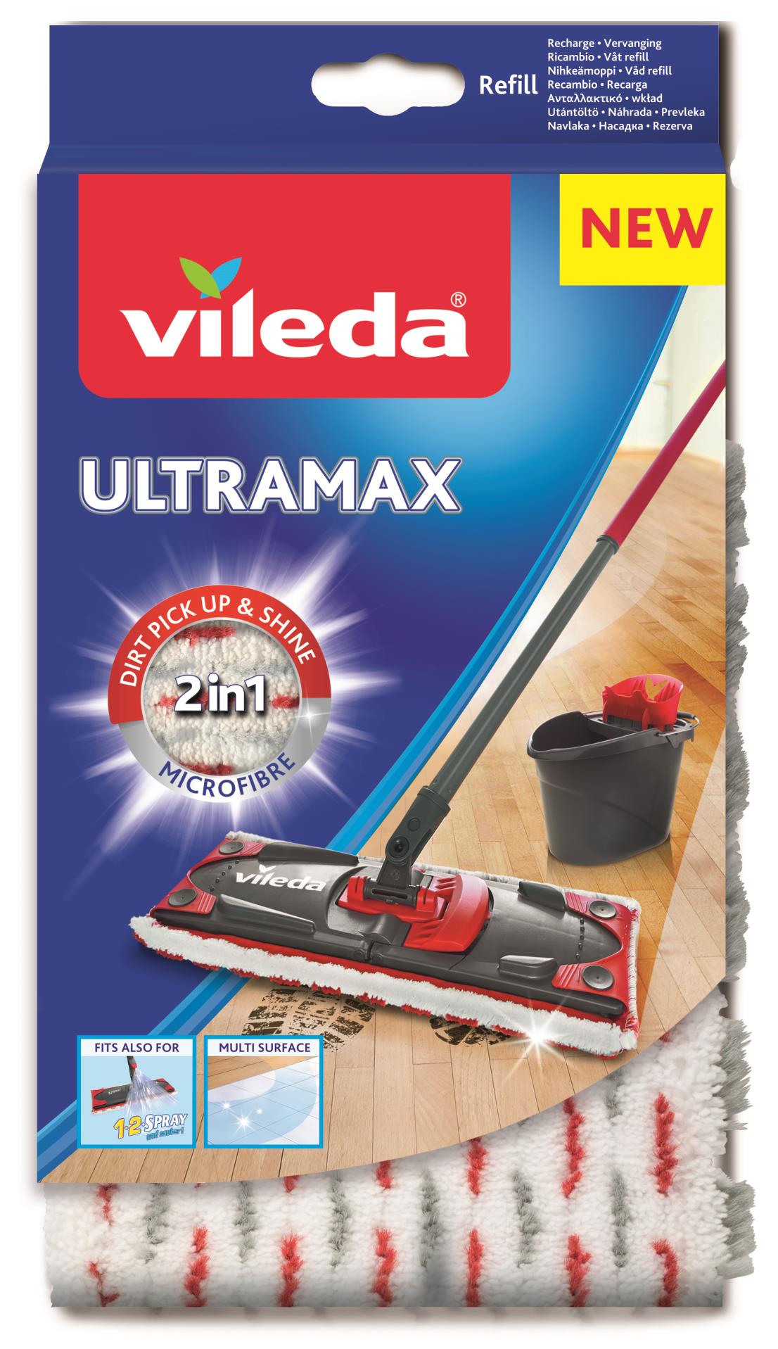 Levně Náhrada k mopu Vileda - Ultramax Microfibre 2v1, 1 ks
