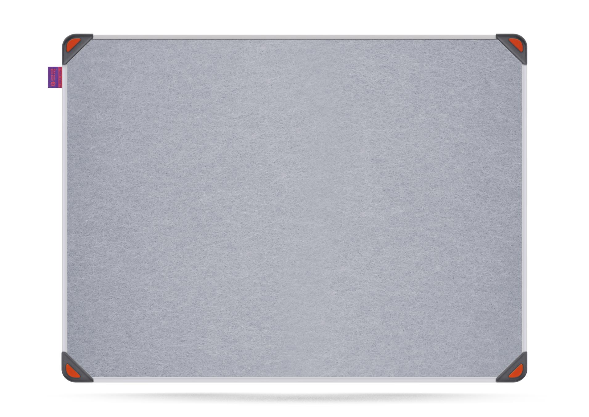 Filcová nástěnka Memobe Idea - 90 x 60 cm, šedá