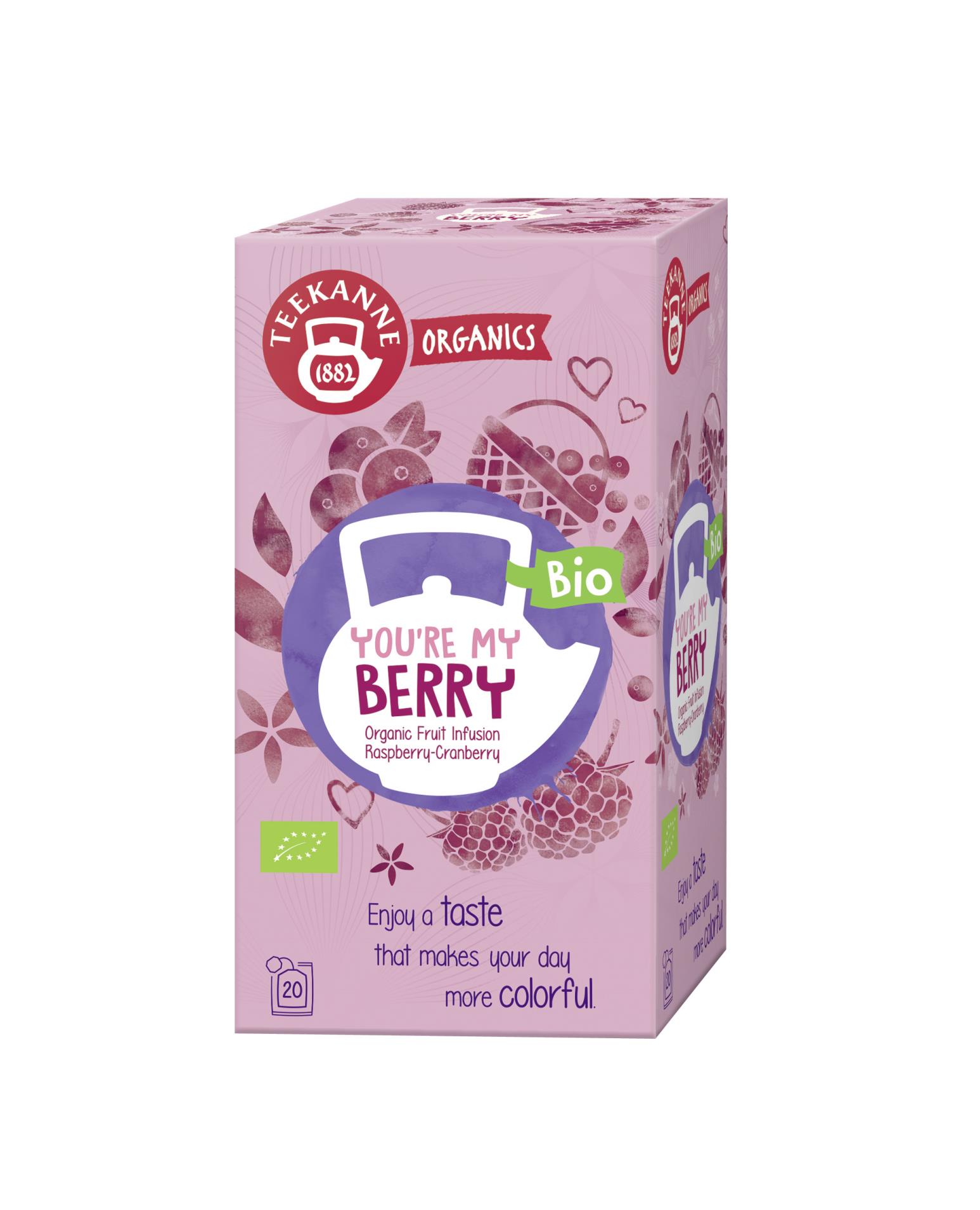 Levně Ovocný čaj Teekanne ORGANICS - You're My Berry, 20x 2,25 g