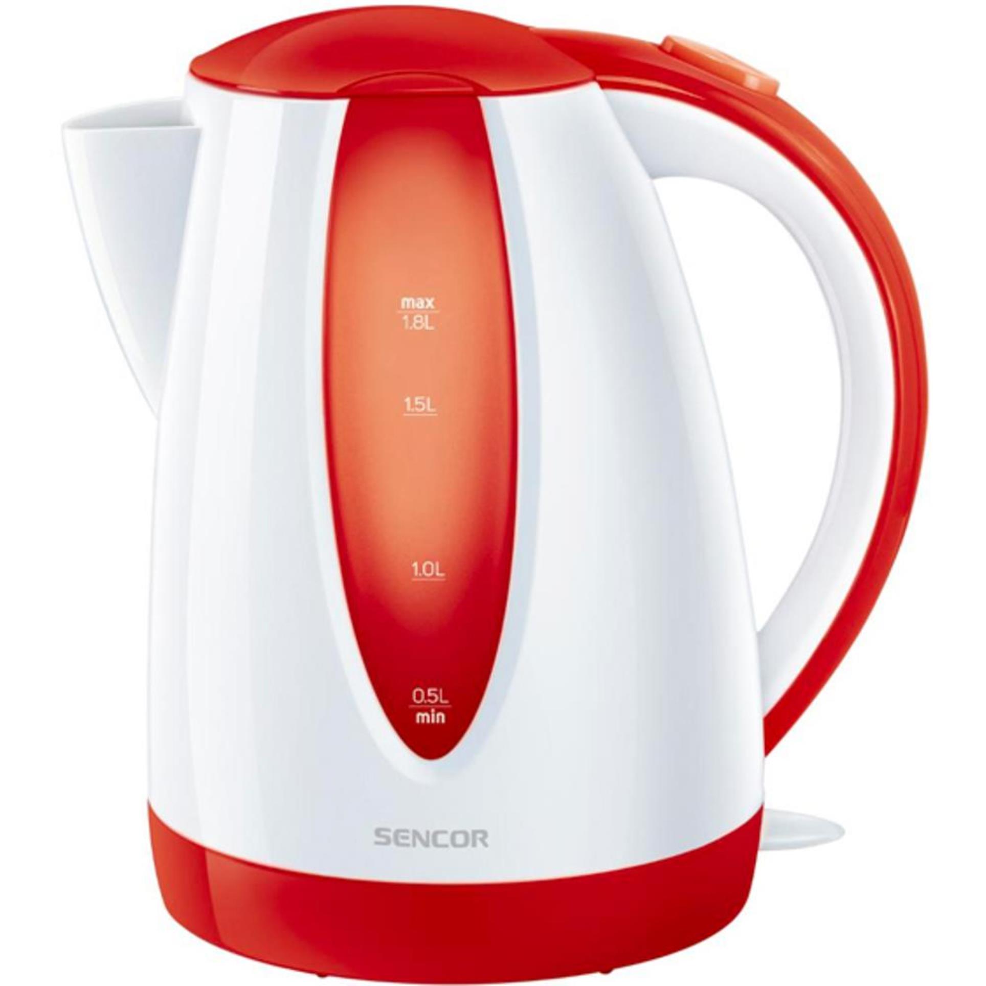 Levně Rychlovarná konvice Sencor SWK 1814RD - plastová, červená, 1,8 l