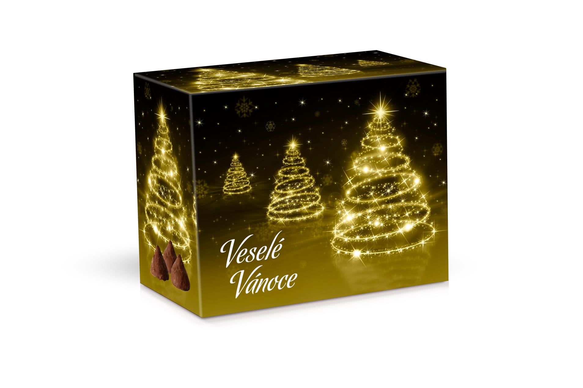 Belgické pralinky - zlaté stromečky, 200 g