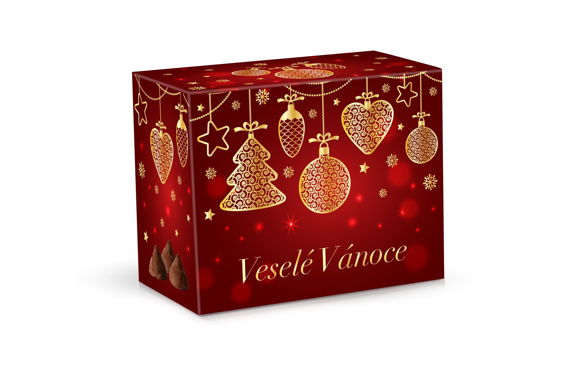 Belgické pralinky - vánoční ozdoby, 200 g