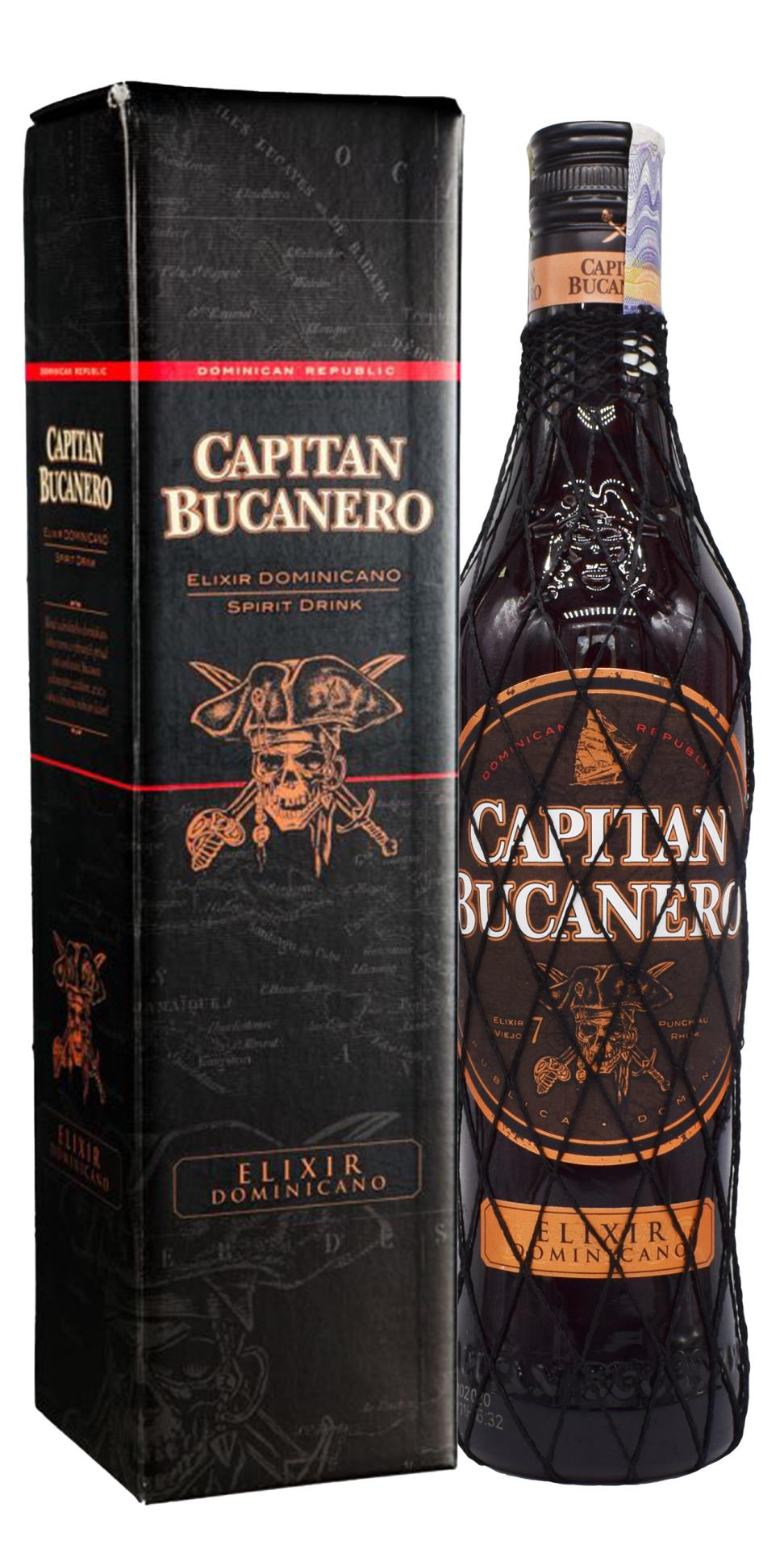 Rum Capitan Bucanero Elixír 7 Aňos 34% 0,7 l