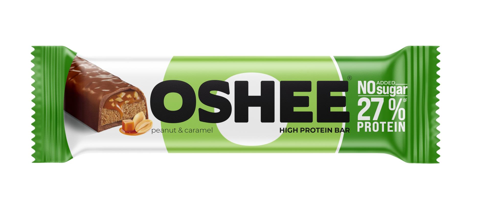 OSHEE Proteinová tyčinka Oříšek & Karamel 49 g