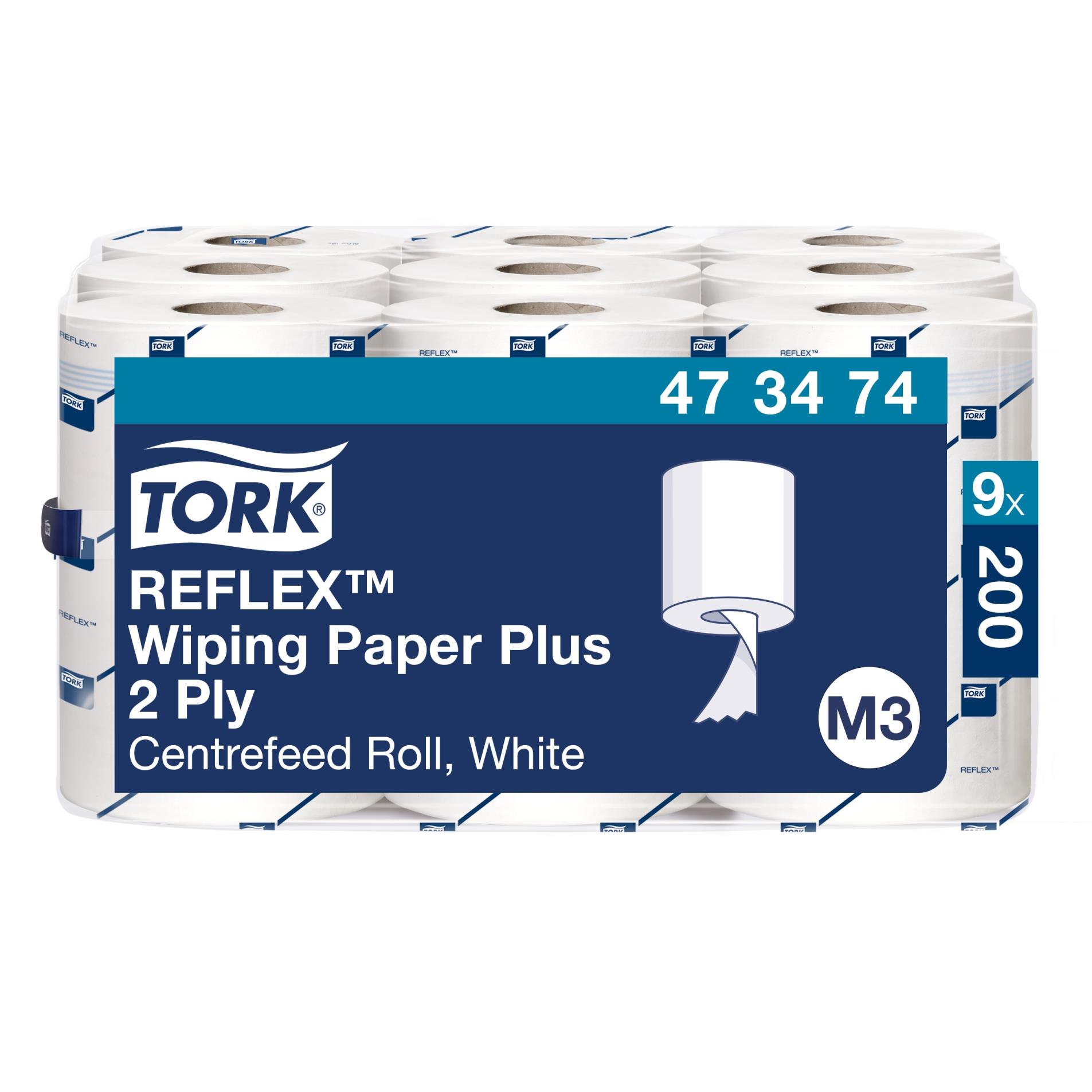 Levně Papírové utěrky v roli Tork M3 - 2vrstvé,recykl, 9 rolí