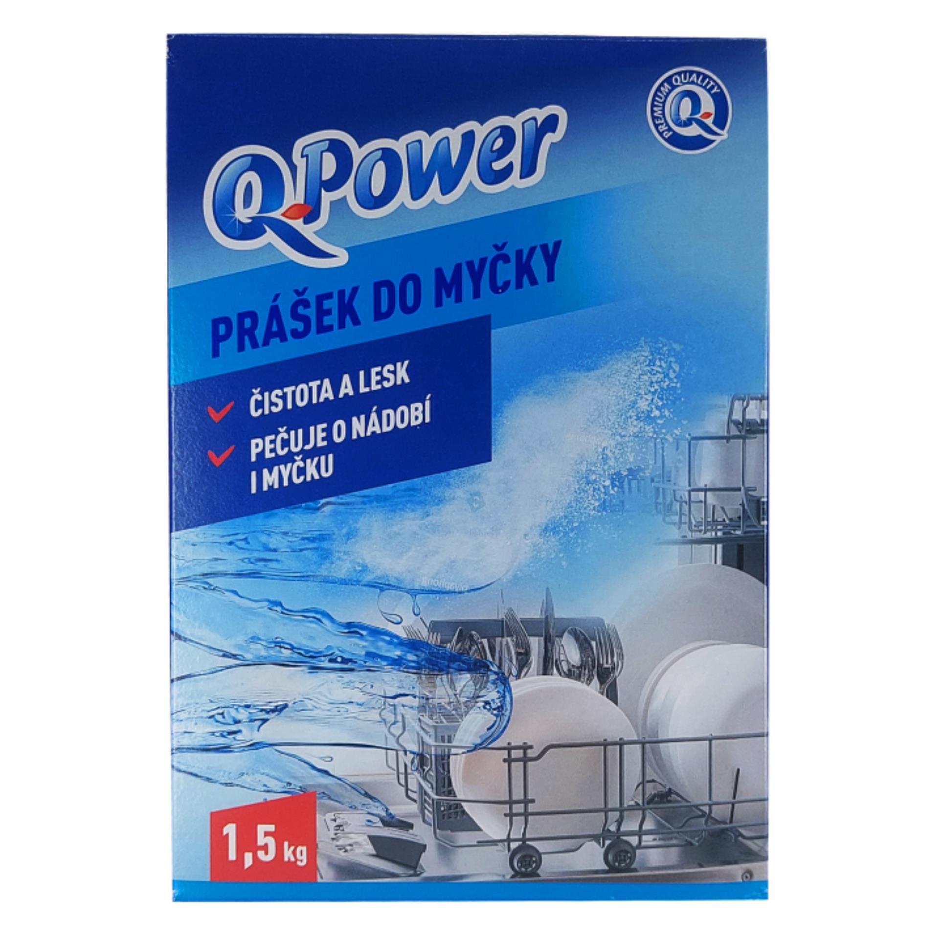 Q-Power  Prášek do myčky Q Power - 1,5 kg