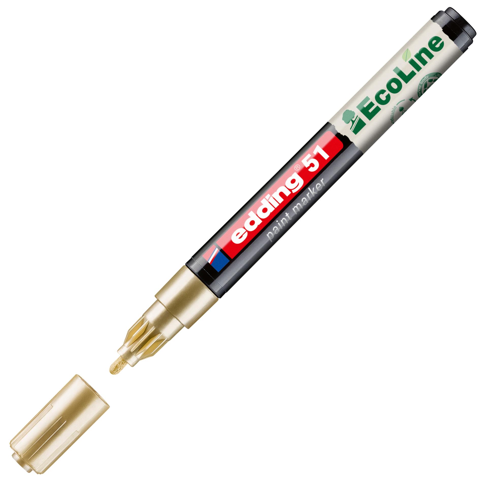 Levně Lakový popisovač Edding EcoLine 51 - zlatý