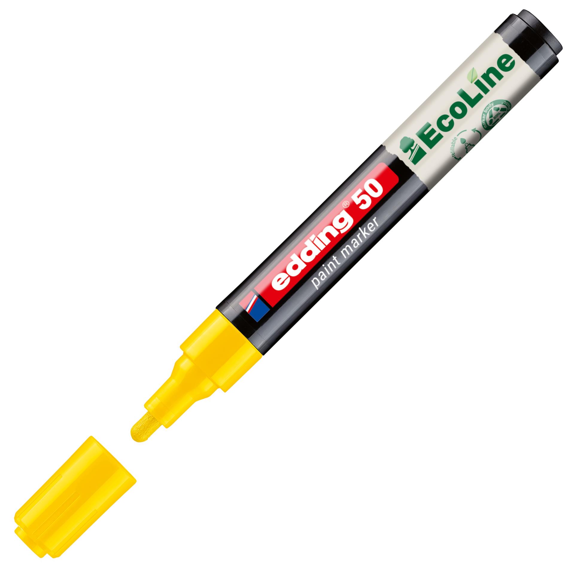 Levně Lakový popisovač Edding EcoLine 50 - žlutý