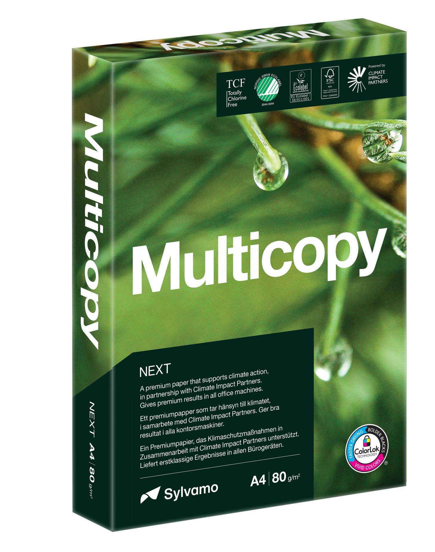 Levně Kancelářský papír MultiCopy Next - A4, 80g/m2, CIE 168, 500 listů