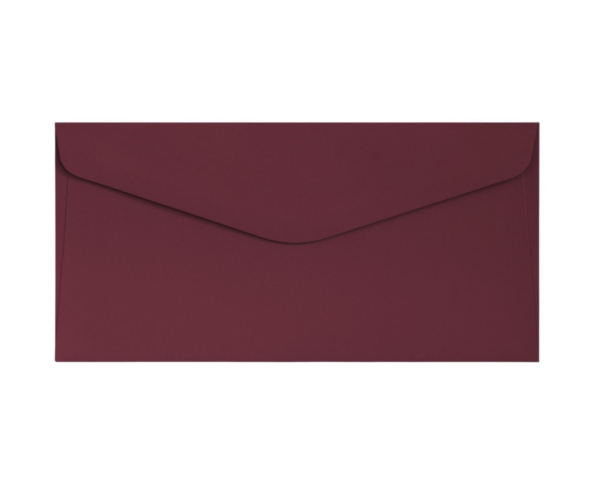Galeria Papieru Ozdobné obálky - DL, 120 g/m2, hladké, vínové, 10 ks