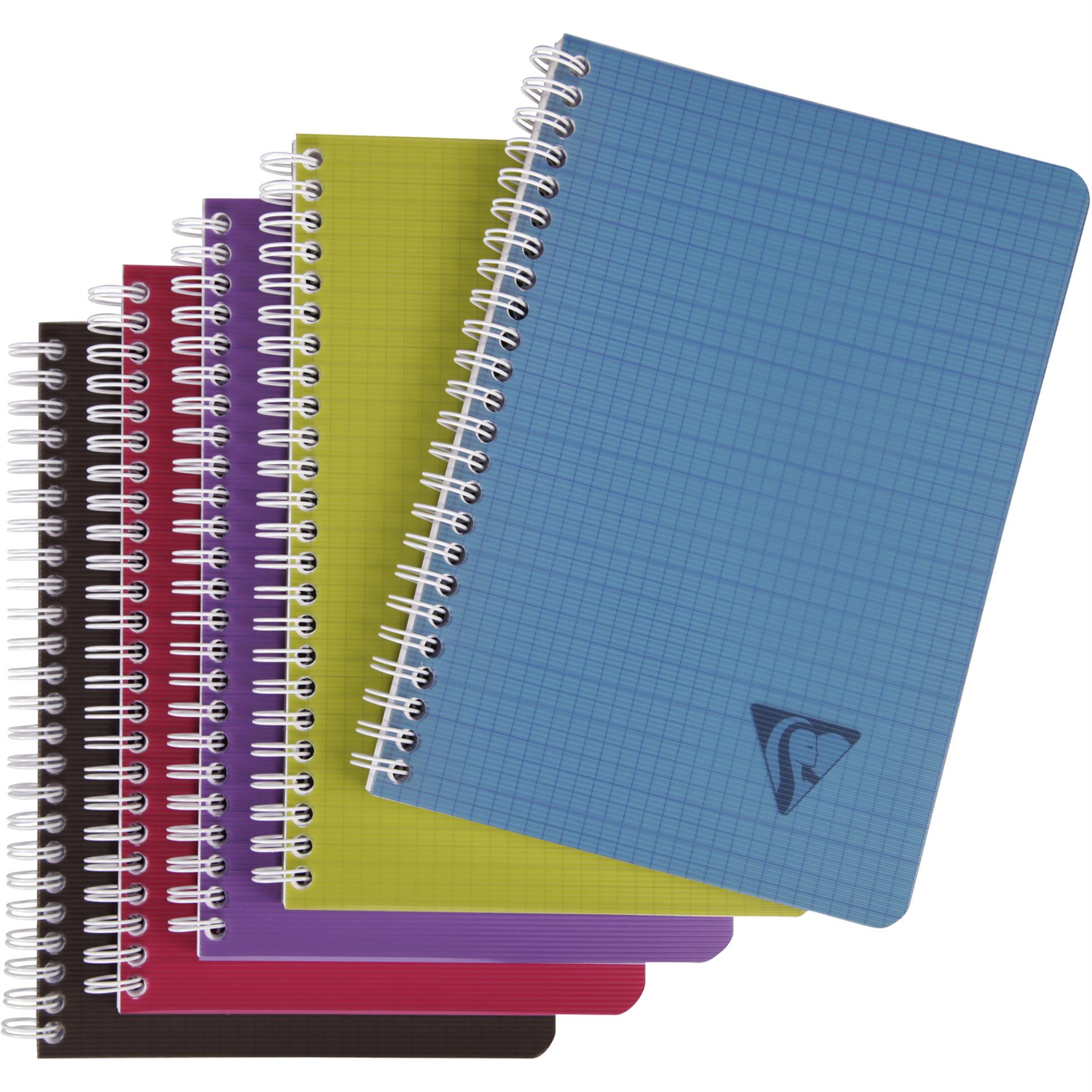 Clairefontaine Linicolor Intensive- kroužkový blok - A5, 90 l., čtverečkovaný, mix barev