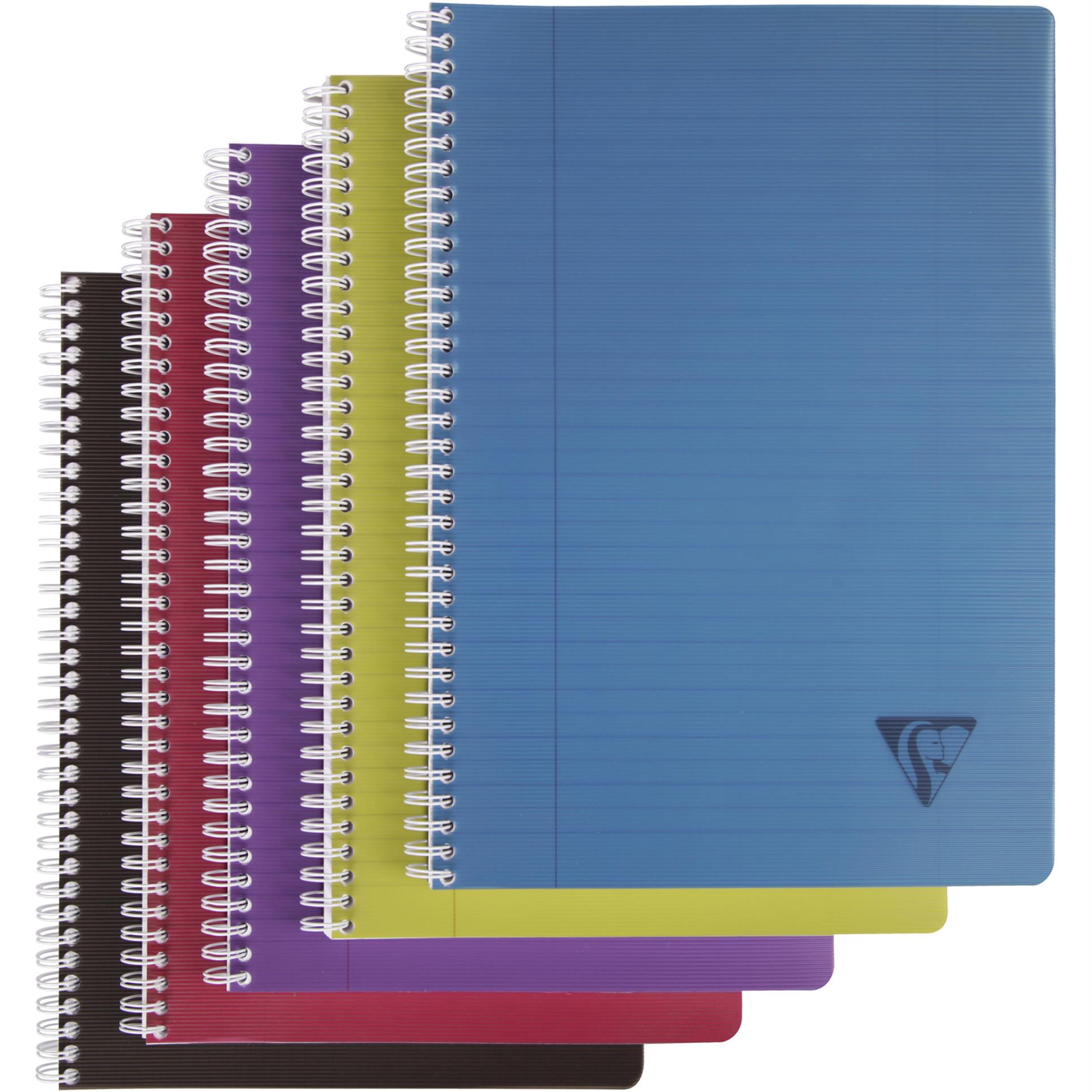 Clairefontaine Kroužkový zápisník Linicolor Intensive -  A4, 90 listů, linkovaný