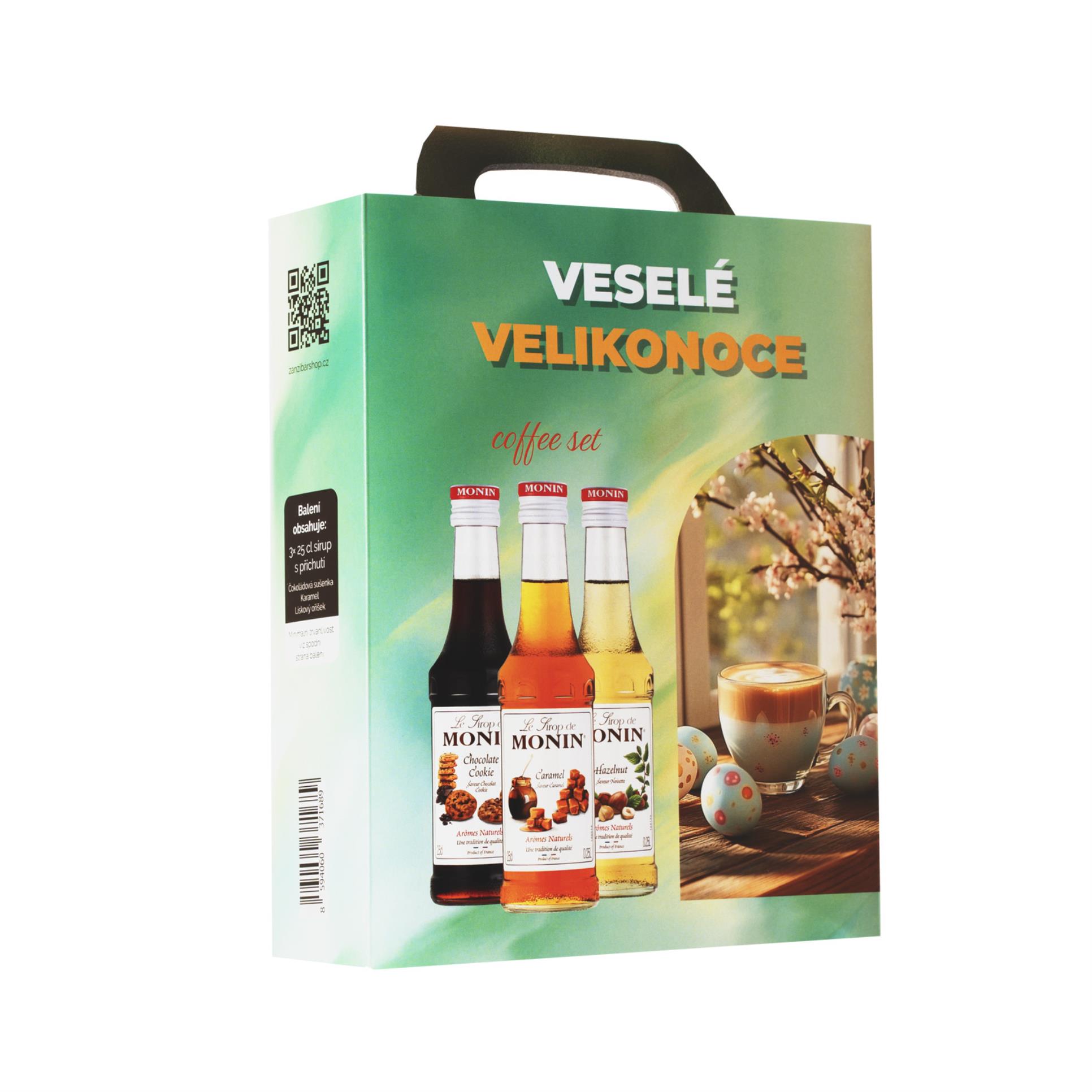 Velikonoční sada sirupů Monin, 3 x 0,25 l