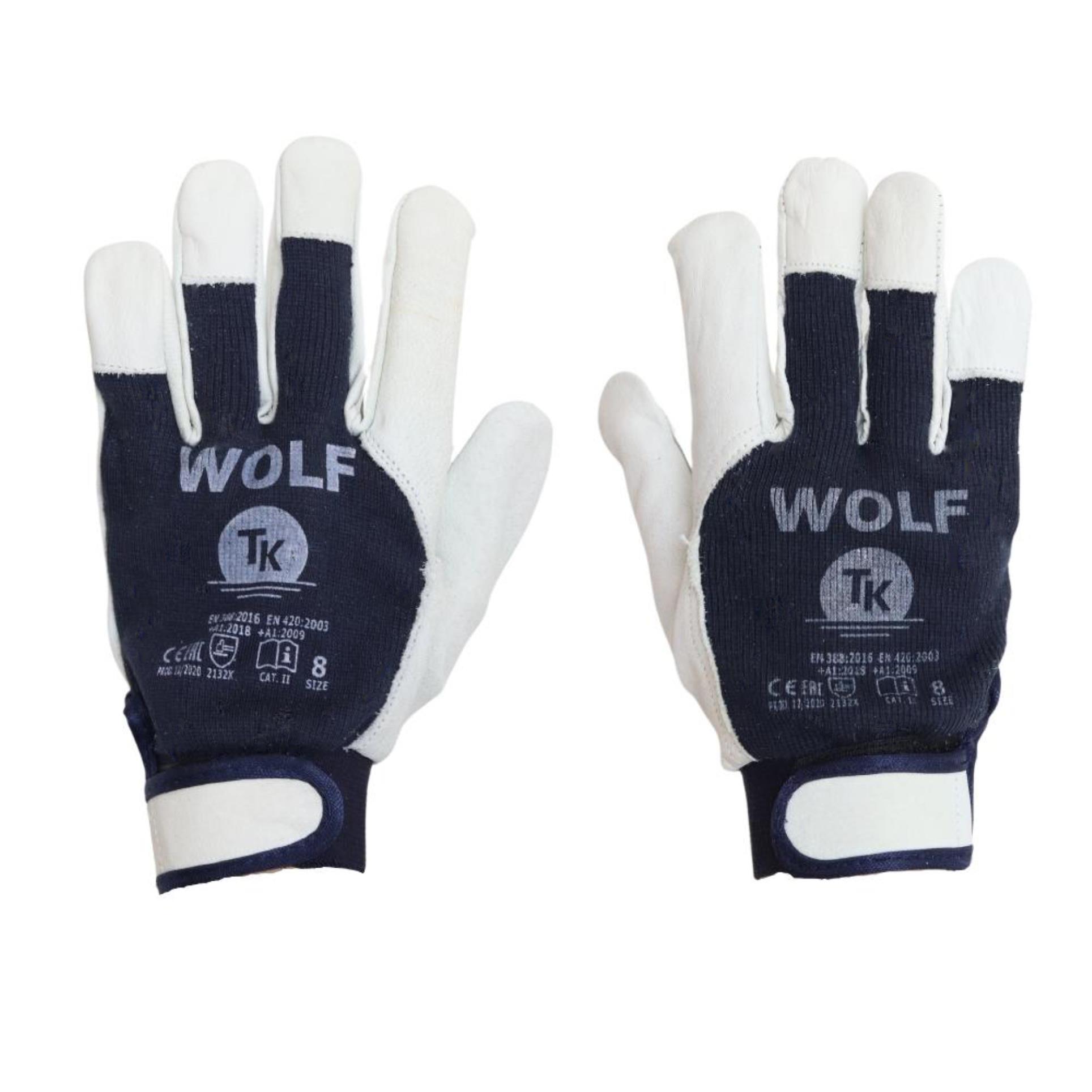 Levně Rukavice TK Wolf - navy, vel. 8