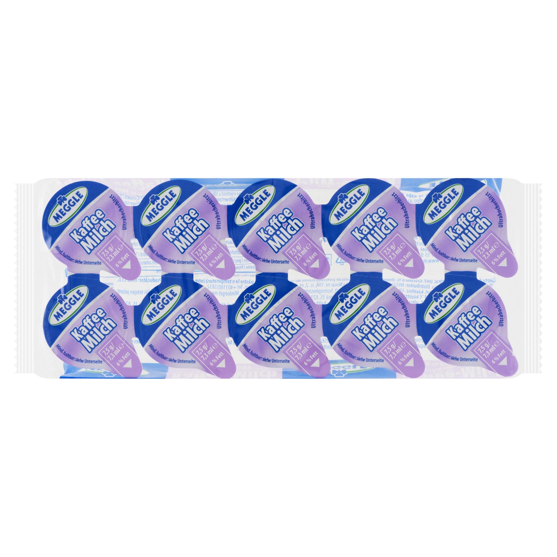 Mléko do kávy Meggle - 6% tuku, 10x 7,5 g
