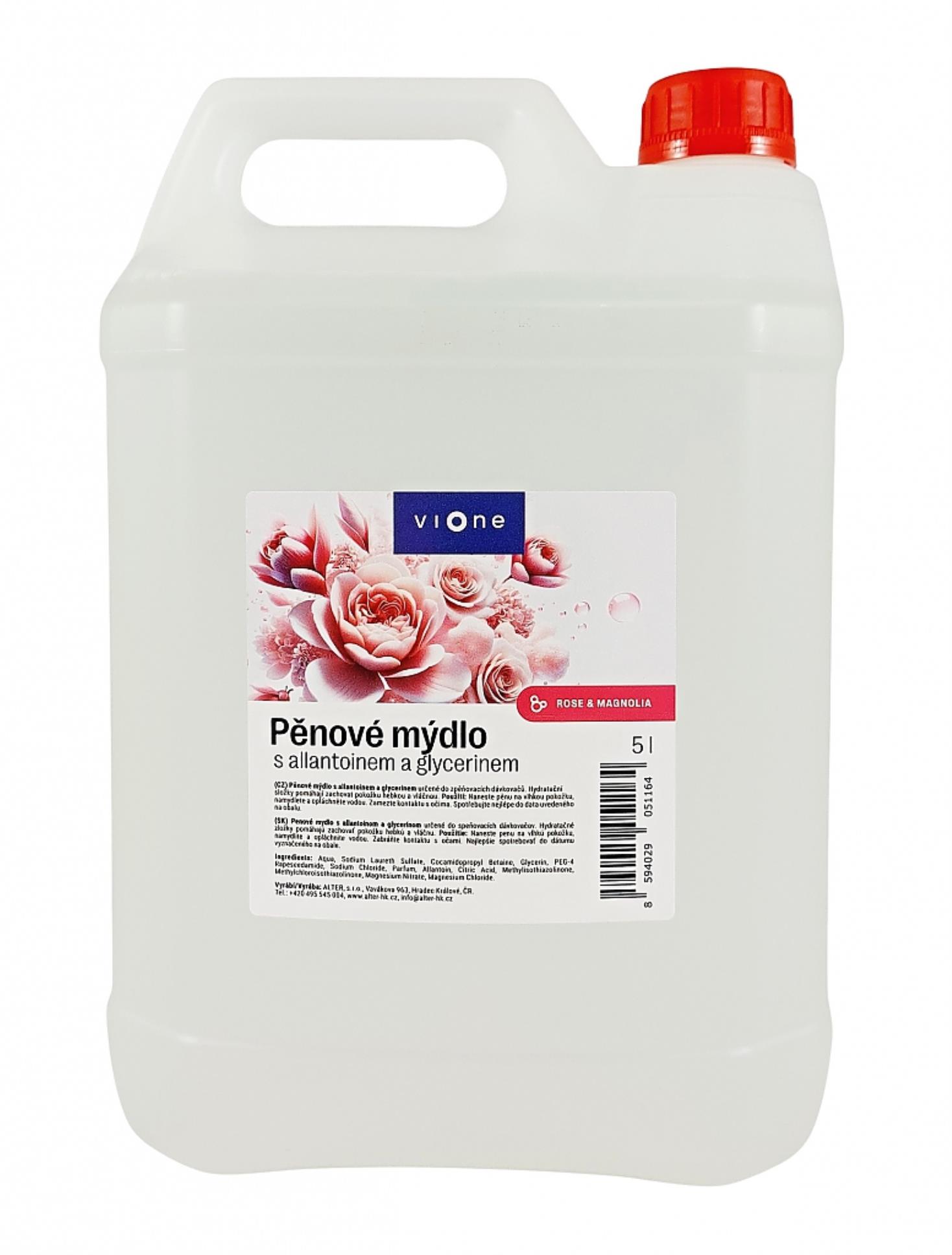 Pěnové mýdlo Lavon - růže a magnolie- 5 L