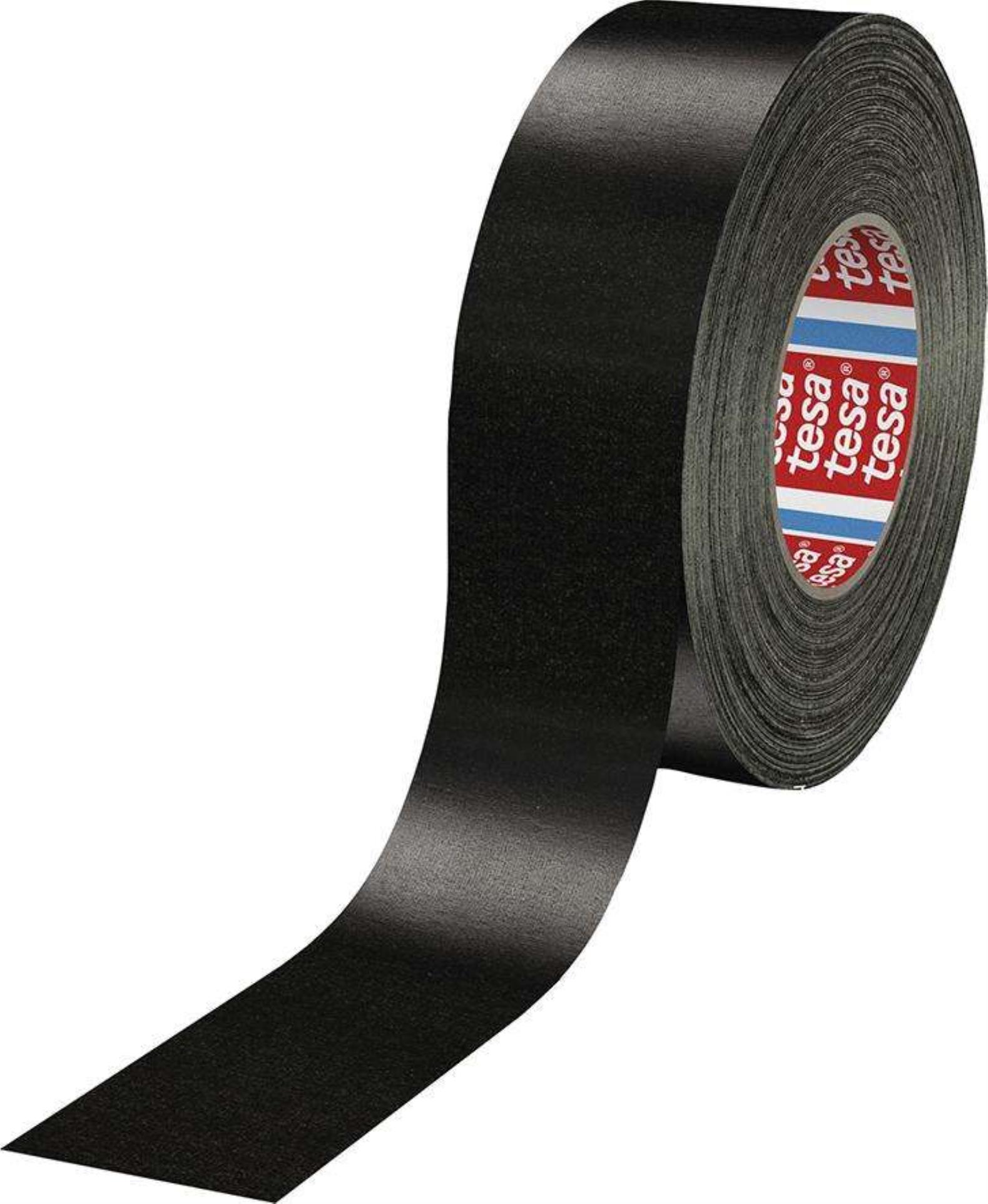 Textilní izolační pryskyřicová páska Tesa 4651 - černá, 25 mm x 50 m