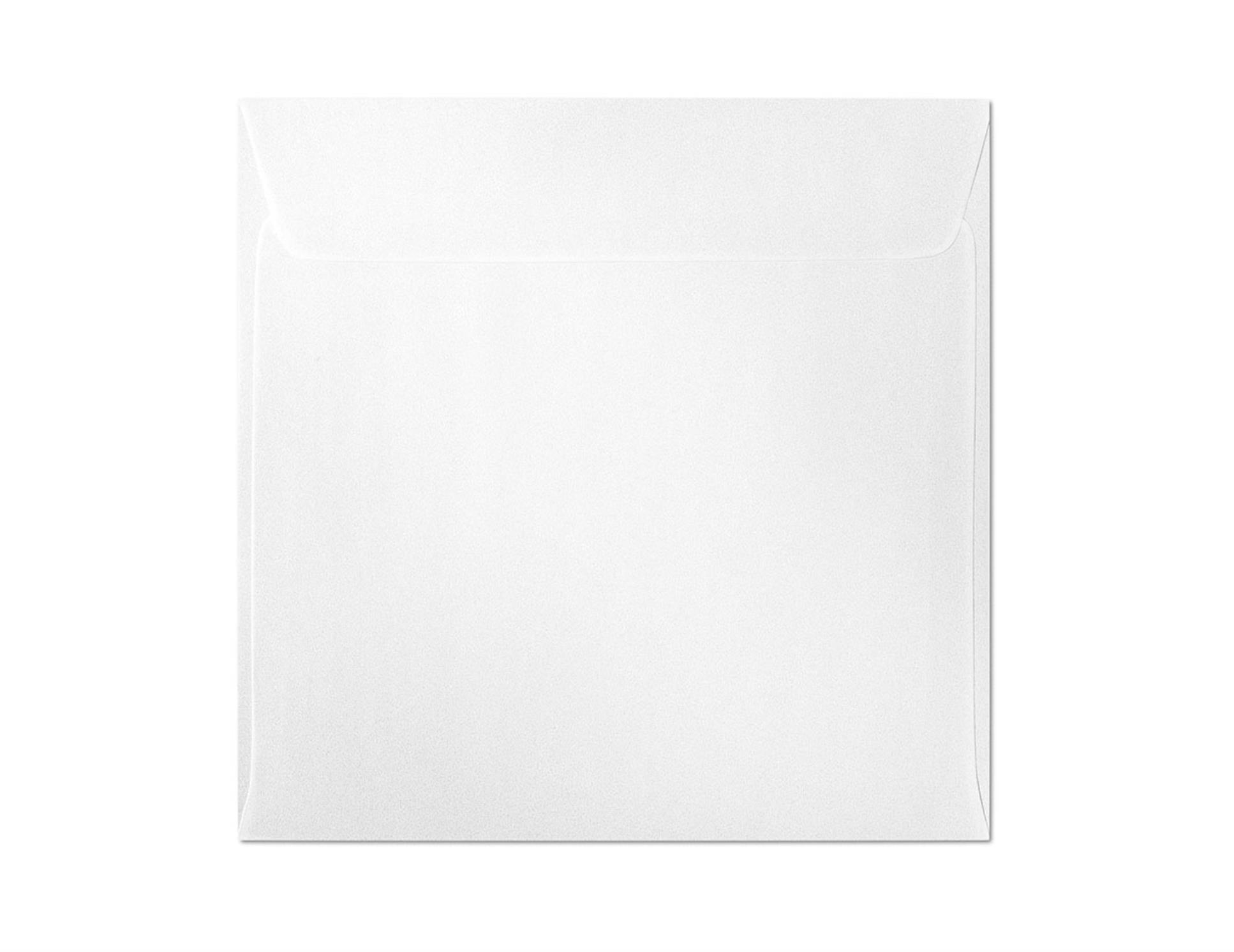 Galeria Papieru Ozdobné obálky Millenium - 15,8 x 15,8 cm, 120 g/m2, bílé, 10 ks