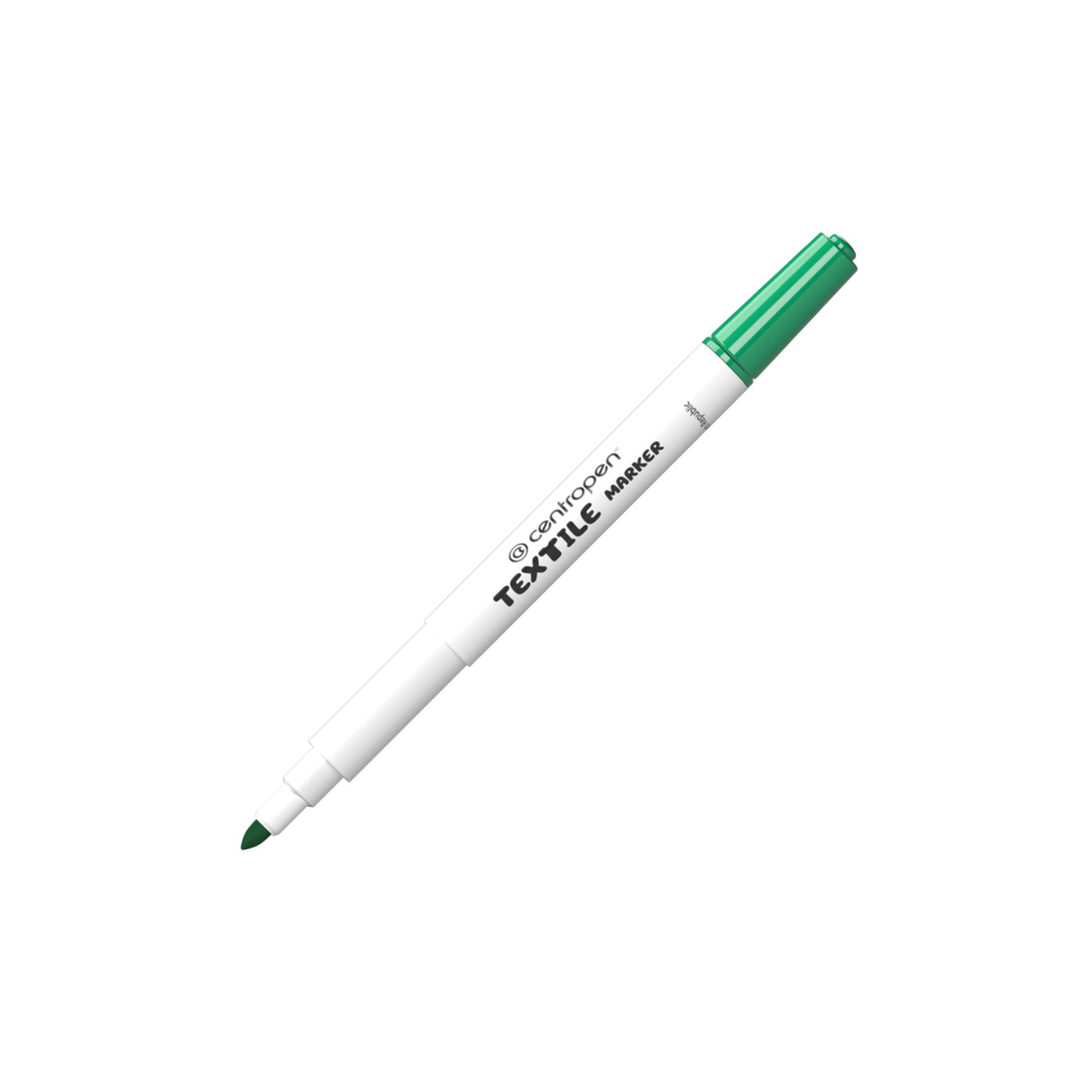 Textilní popisovač Centropen 2739 - zelený, silný