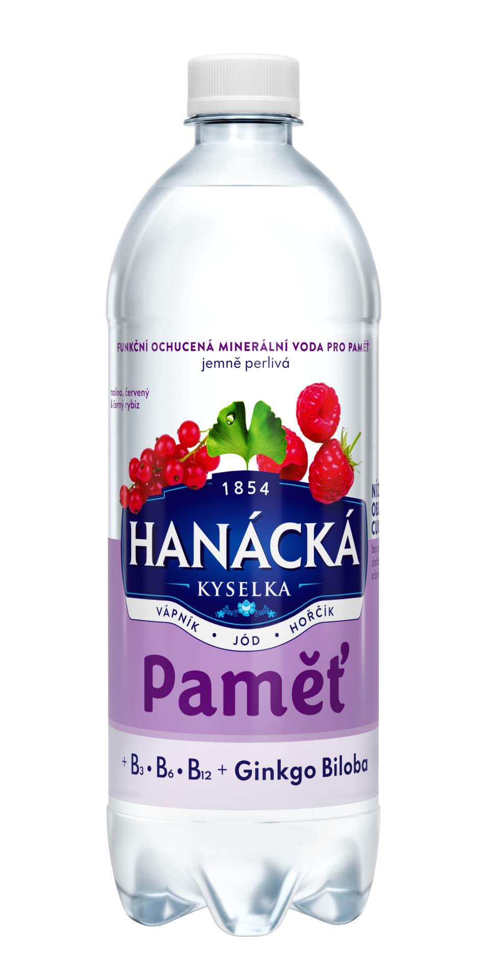 Levně Minerální voda Hanácká Kyselka - Paměť, jemně perlivá, 6x 0,5 l