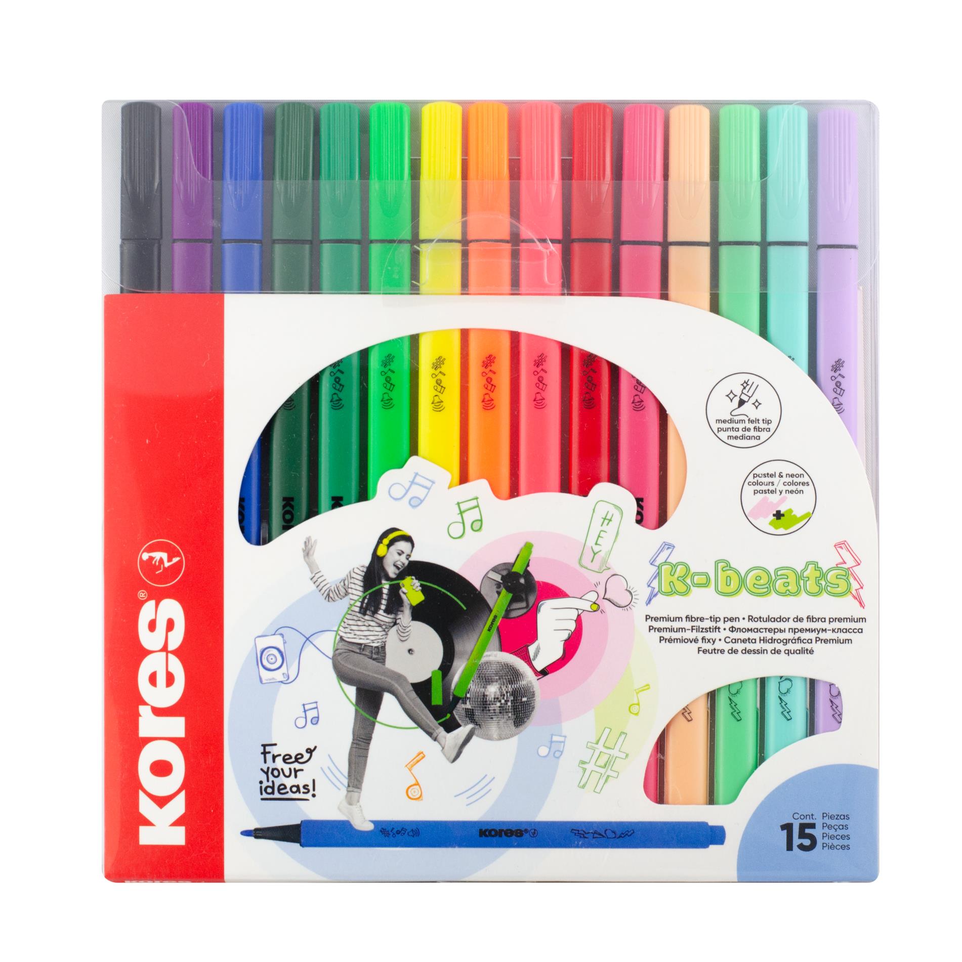Fixy Kores K-Beats - sada 15 barev