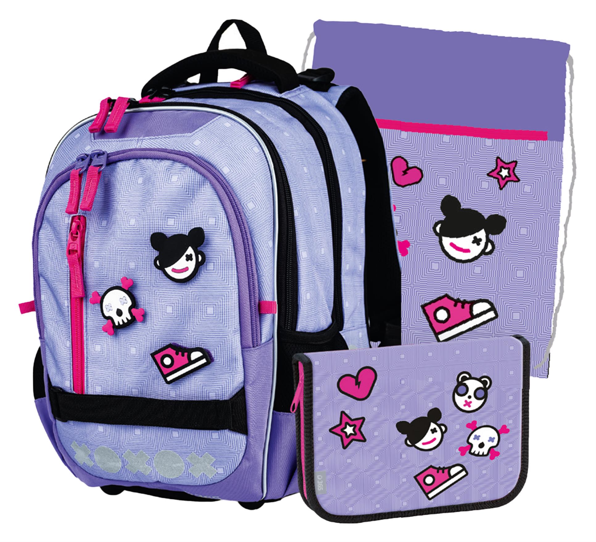 Školní set Junior Funny - batoh, penál a sáček na cvičky