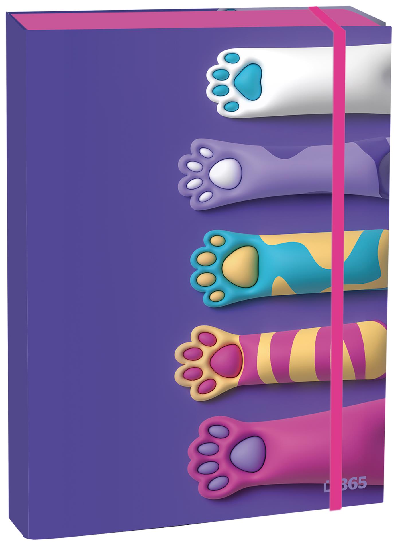 Box na sešity A4 - s klopou, Paws