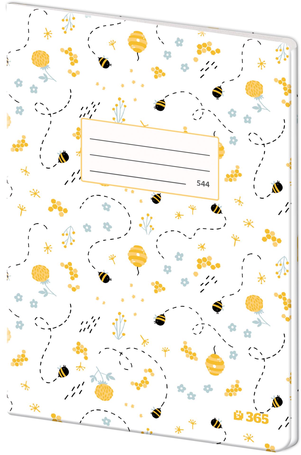 Sešit 544 papírové desky – Bees Helma 365
