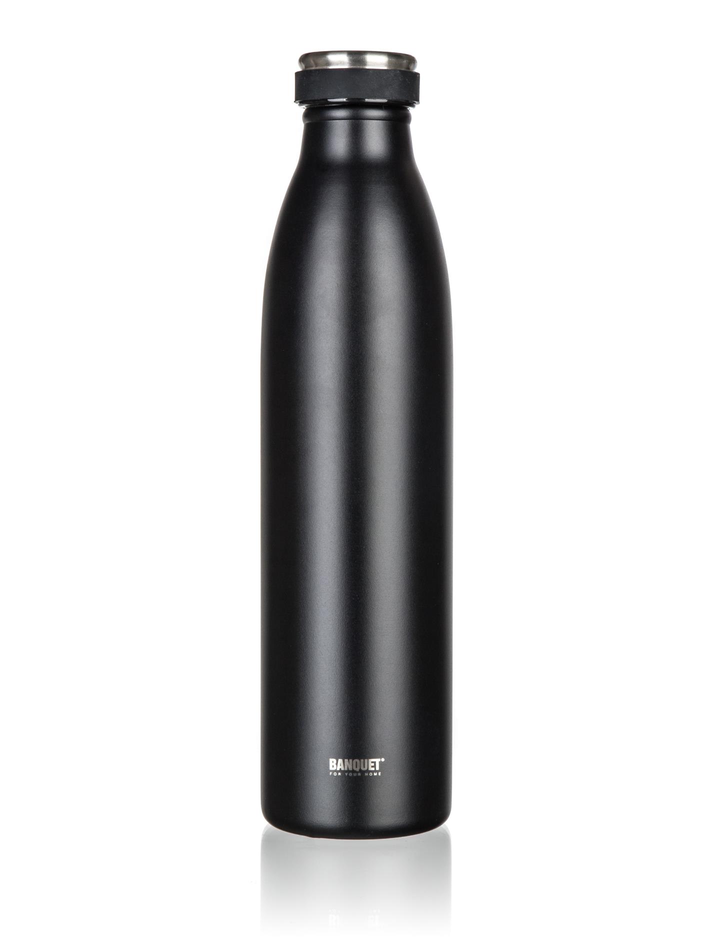 Banquet Termoska nerezová SANS - černá, 750 ml