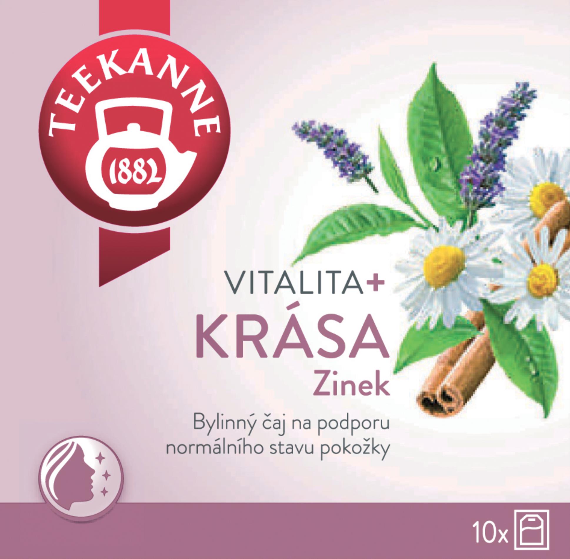 Levně Bylinný čaj Teekanne - Vitalita + krása, 10x 1,75 g