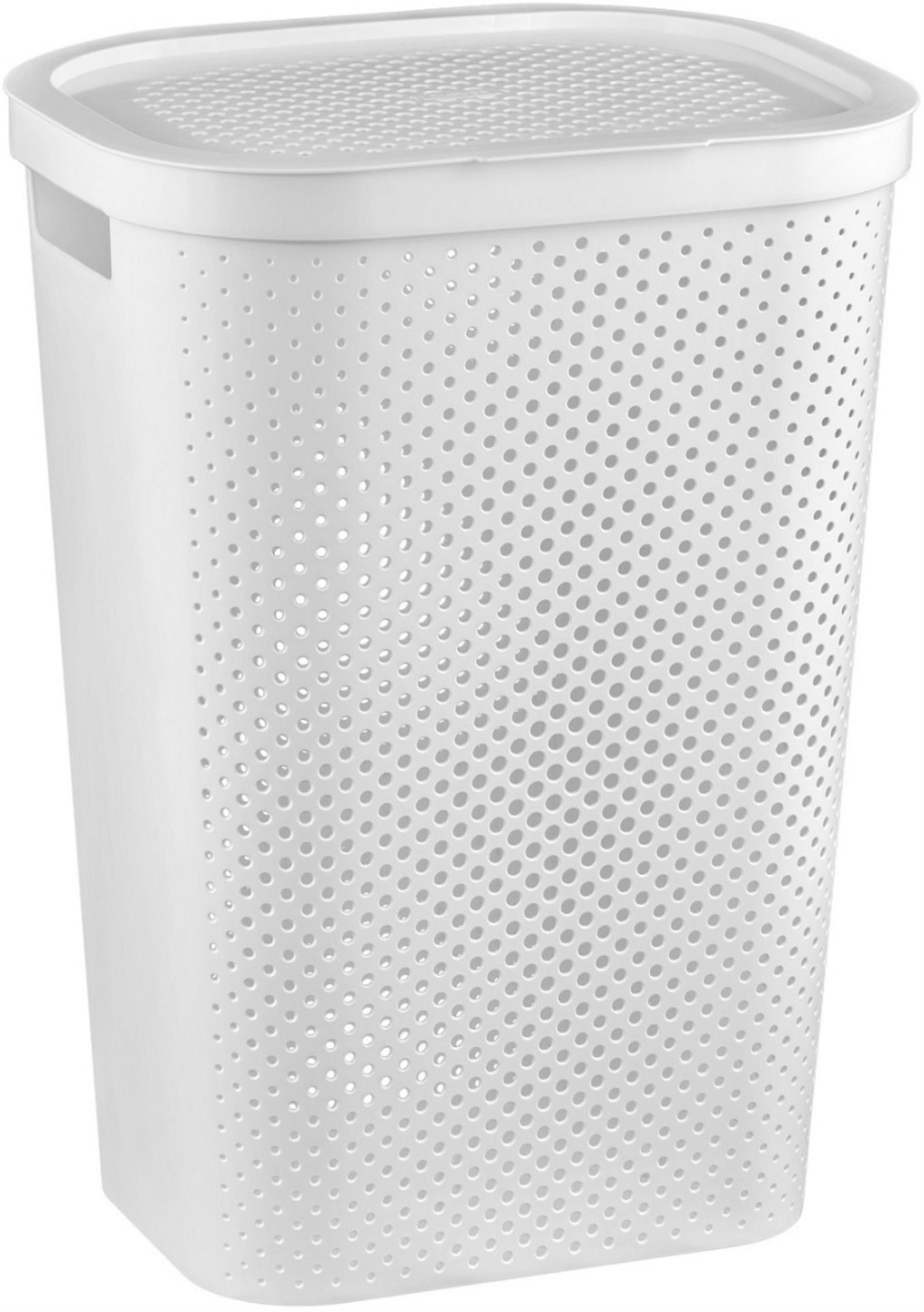 Koš na prádlo INFINITY - bílý, 60L