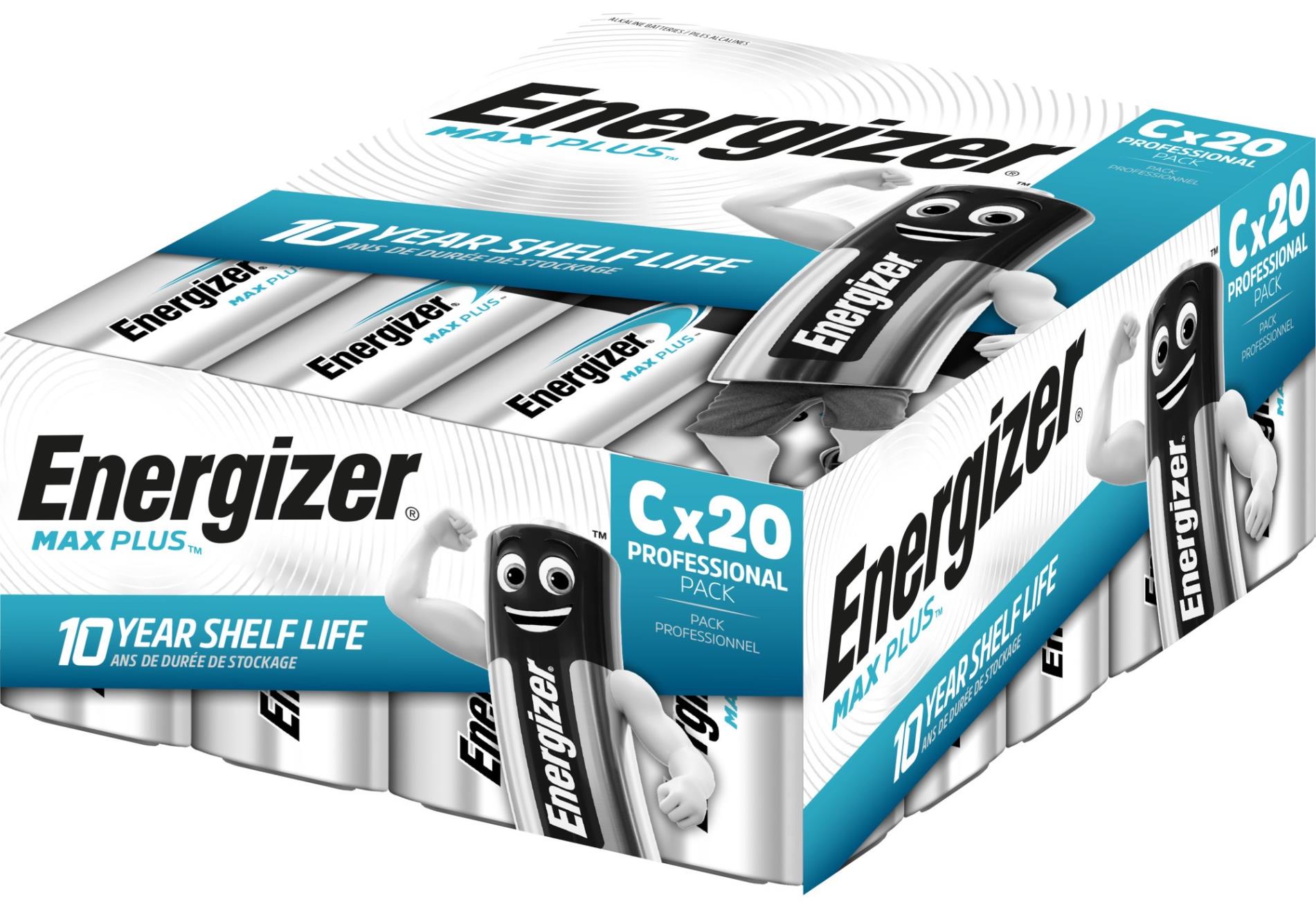 Energizer MAX Plus Professional – alkalická baterie - typ C, 20 ks