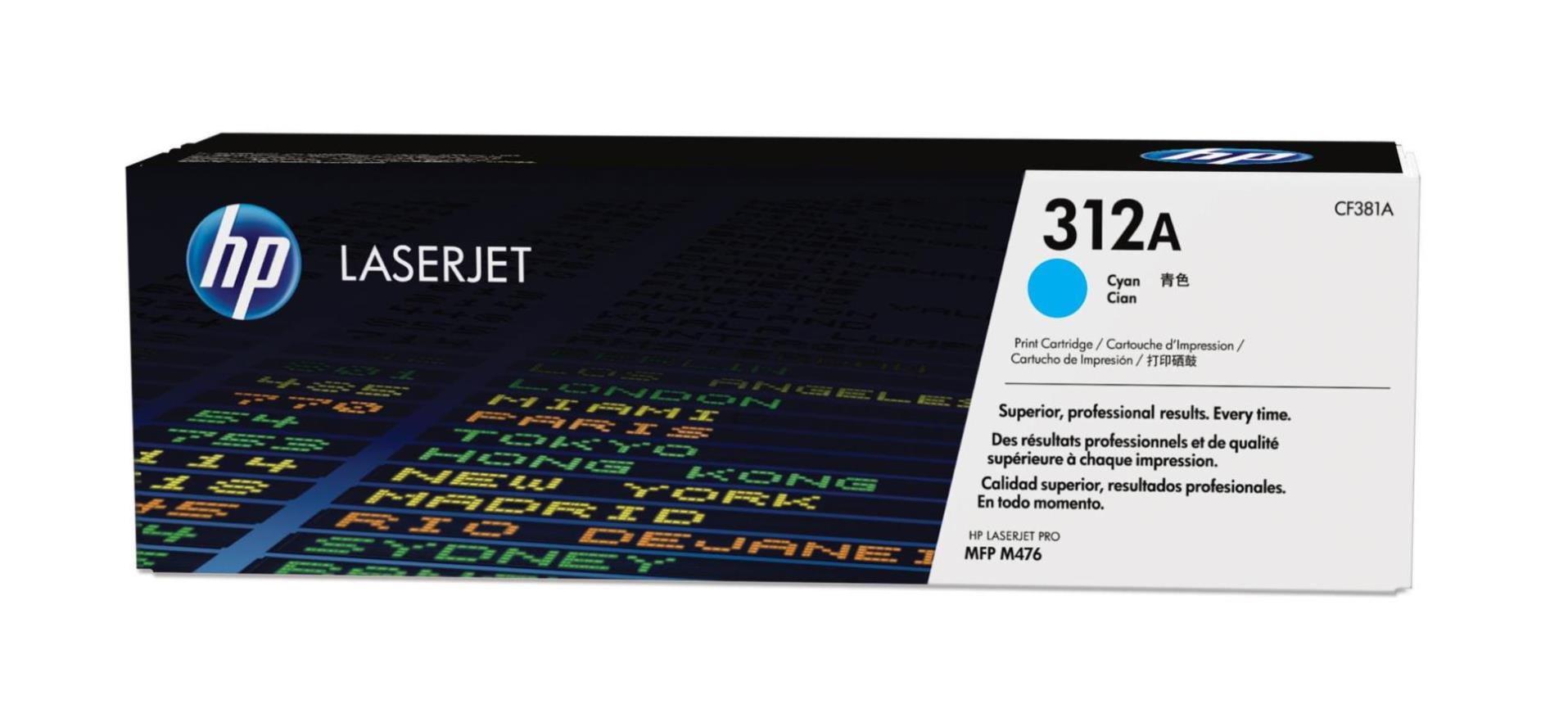 Toner HP CF381A/312A - azurový