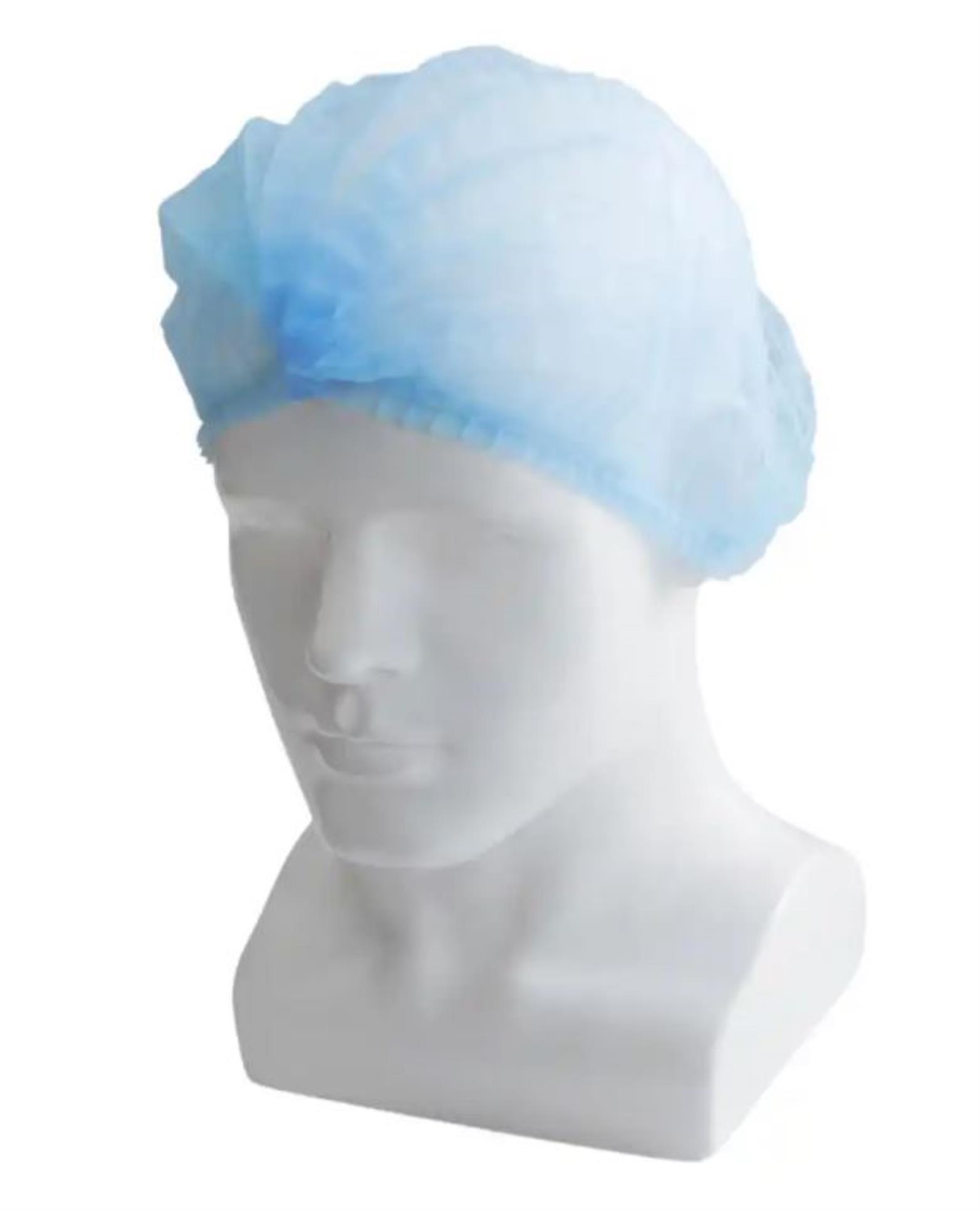 Čepice Clip z netkané textilie - 100 ks, modrá