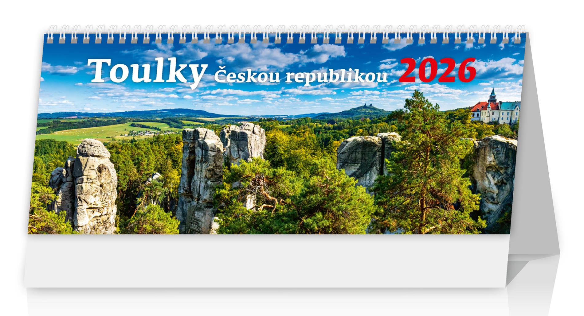 Toulky Českou republikou 2026 - stolní kalendář